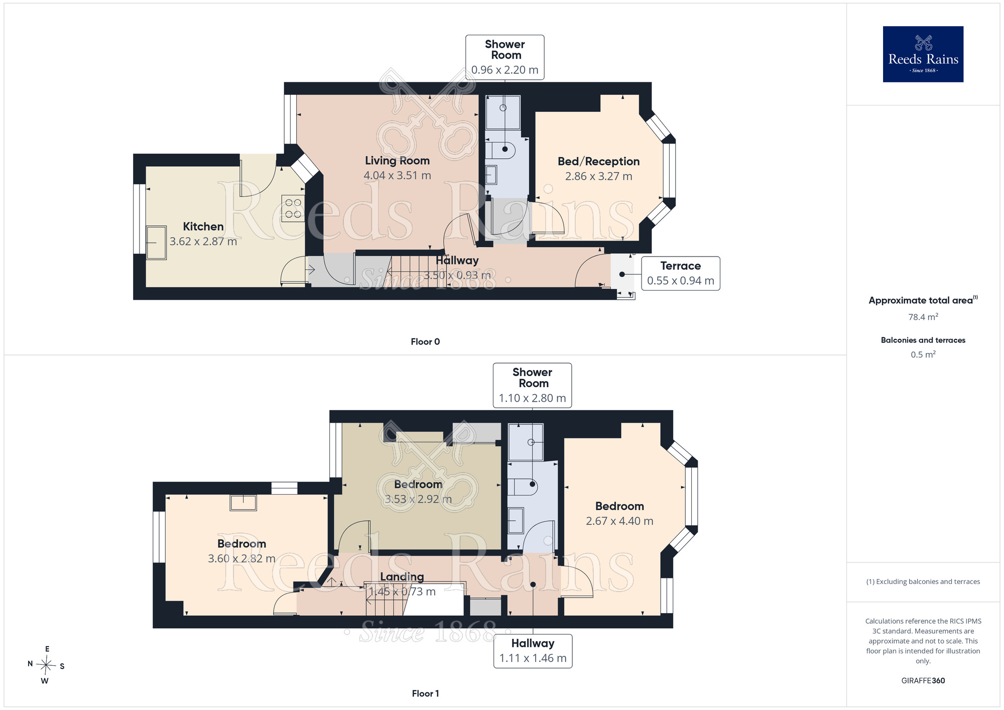 Floorplan of 3 bedroom End Terrace House for sale, Braemar Road, Manchester, Greater Manchester, M14