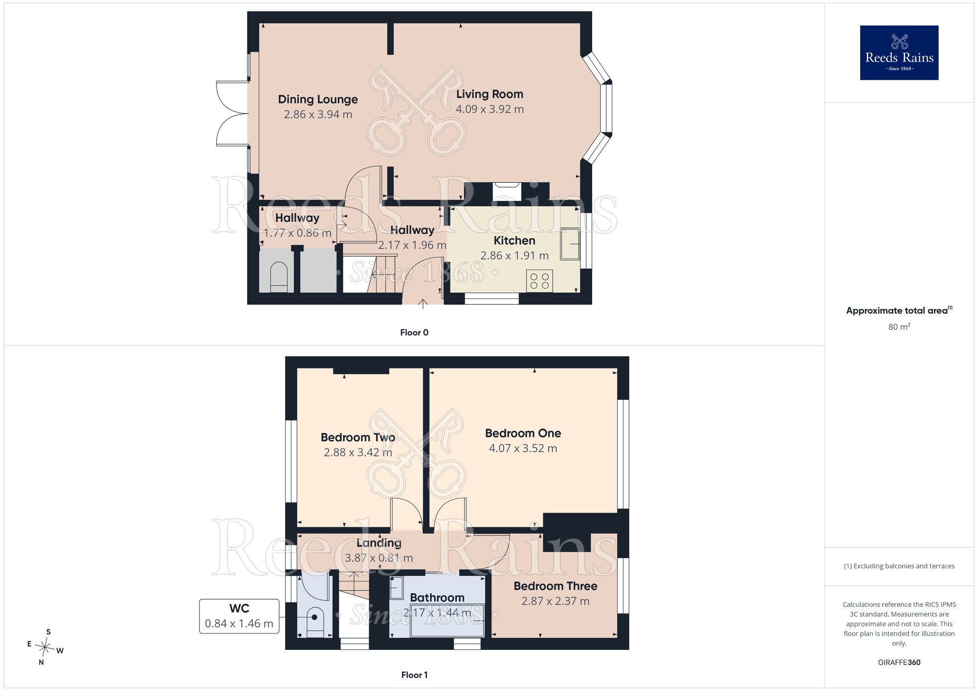 Floorplan of 3 bedroom Semi Detached House for sale, Green End Road, Manchester, Greater Manchester, M19