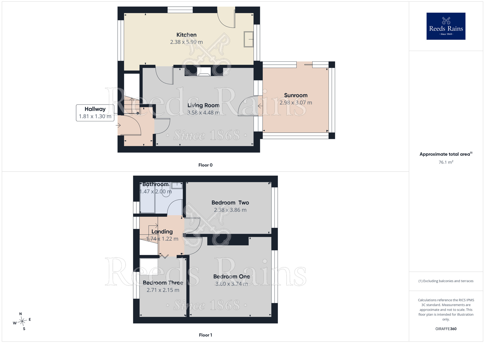 Floorplan of 3 bedroom End Terrace House for sale, Cranford Avenue, Manchester, Greater Manchester, M20