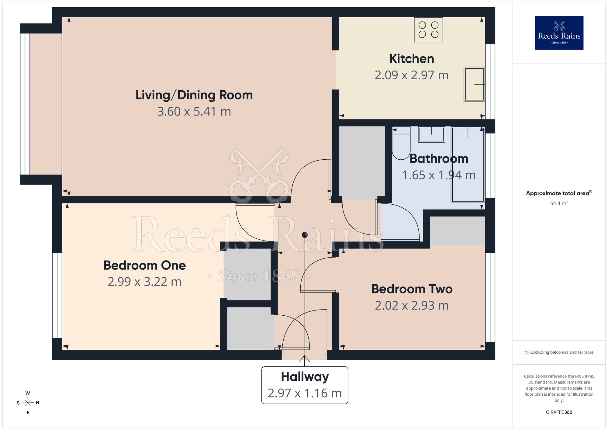 Floorplan of 2 bedroom Flat for sale, Wilbraham Road, Manchester, Greater Manchester, M16