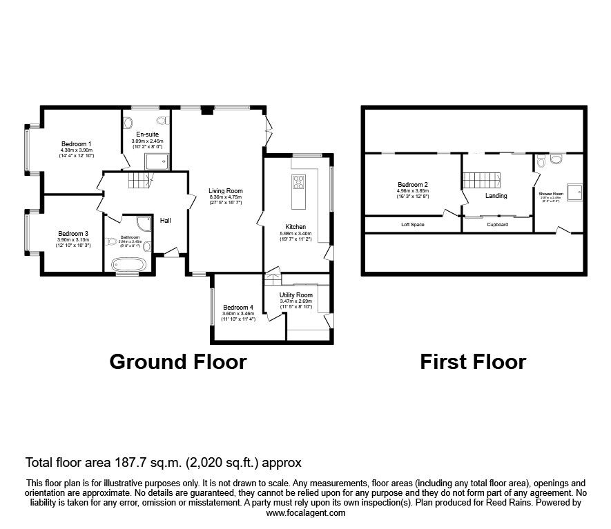 Floorplan of 4 bedroom Detached House for sale, Guildway, Todwick, Sheffield, S26