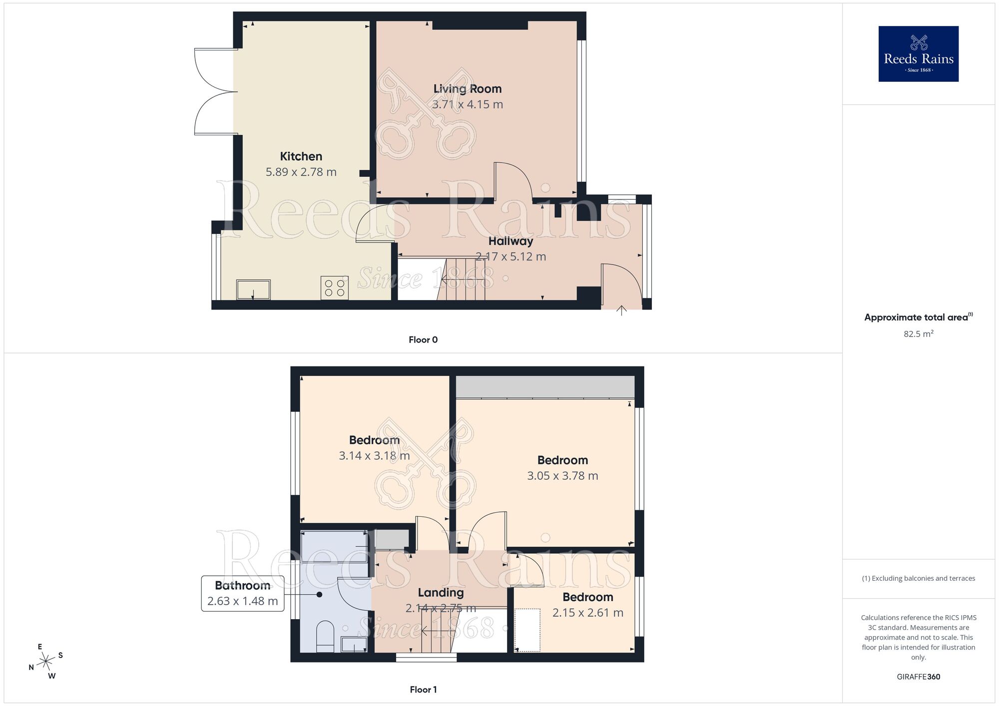 Floorplan of 3 bedroom Semi Detached House for sale, Elm Tree Close, North Anston, South Yorkshire, S25