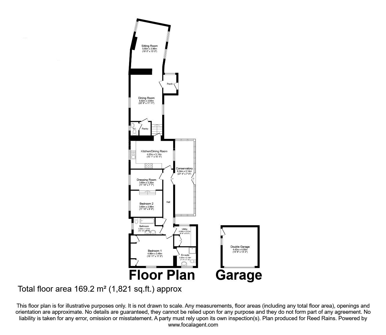 Floorplan of 2 bedroom Detached House for sale, The Yews, Firbeck, South Yorkshire, S81