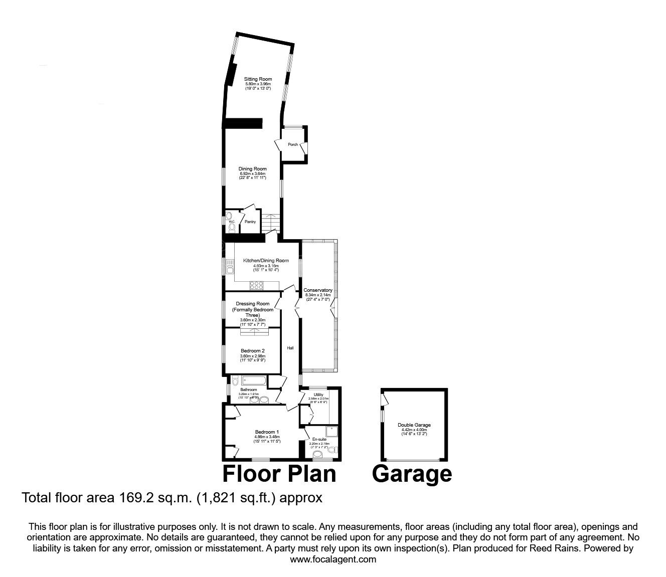 Floorplan of 2 bedroom Detached House for sale, The Yews, Firbeck, South Yorkshire, S81