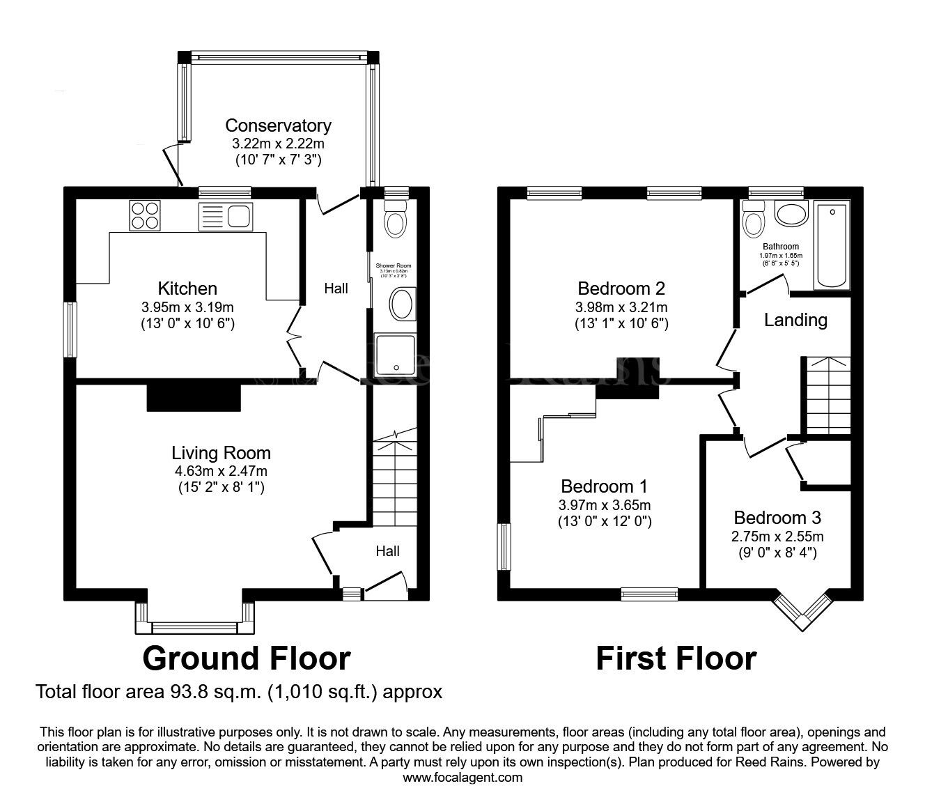 Floorplan of 3 bedroom Semi Detached House for sale, Paterson Road, Dinnington, South Yorkshire, S25