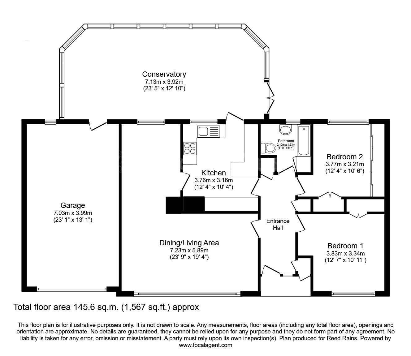 2 bedroom Detached Bungalow for sale, Rackford Road, North Anston, S25