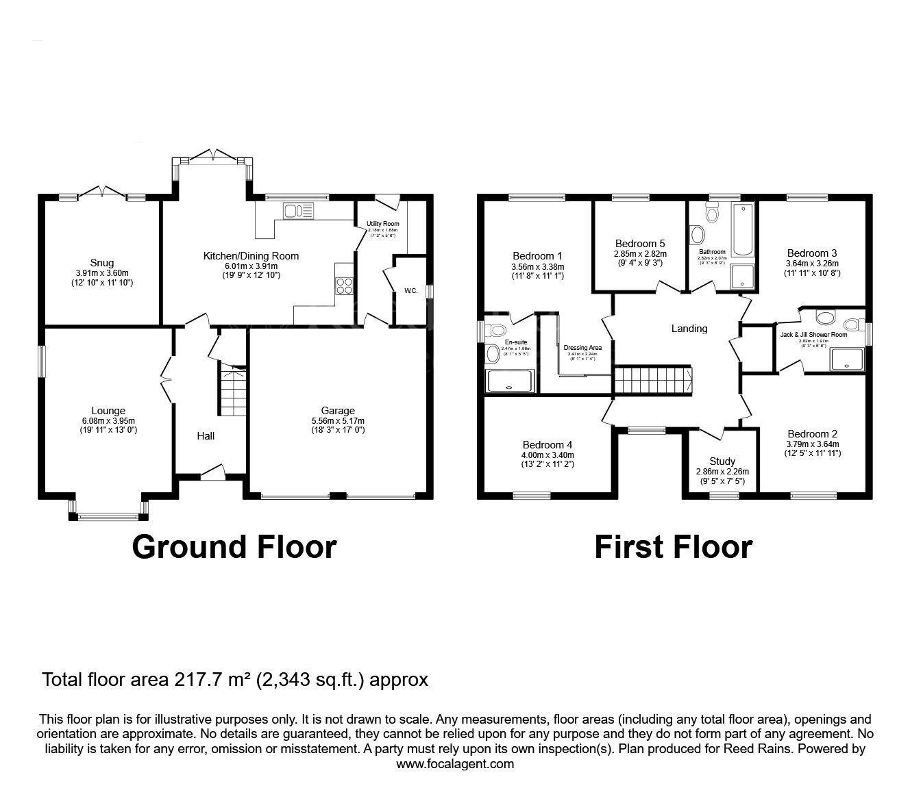 Floorplan of 5 bedroom Detached House for sale, Blackstone Drive, Shireoaks, Nottinghamshire, S81