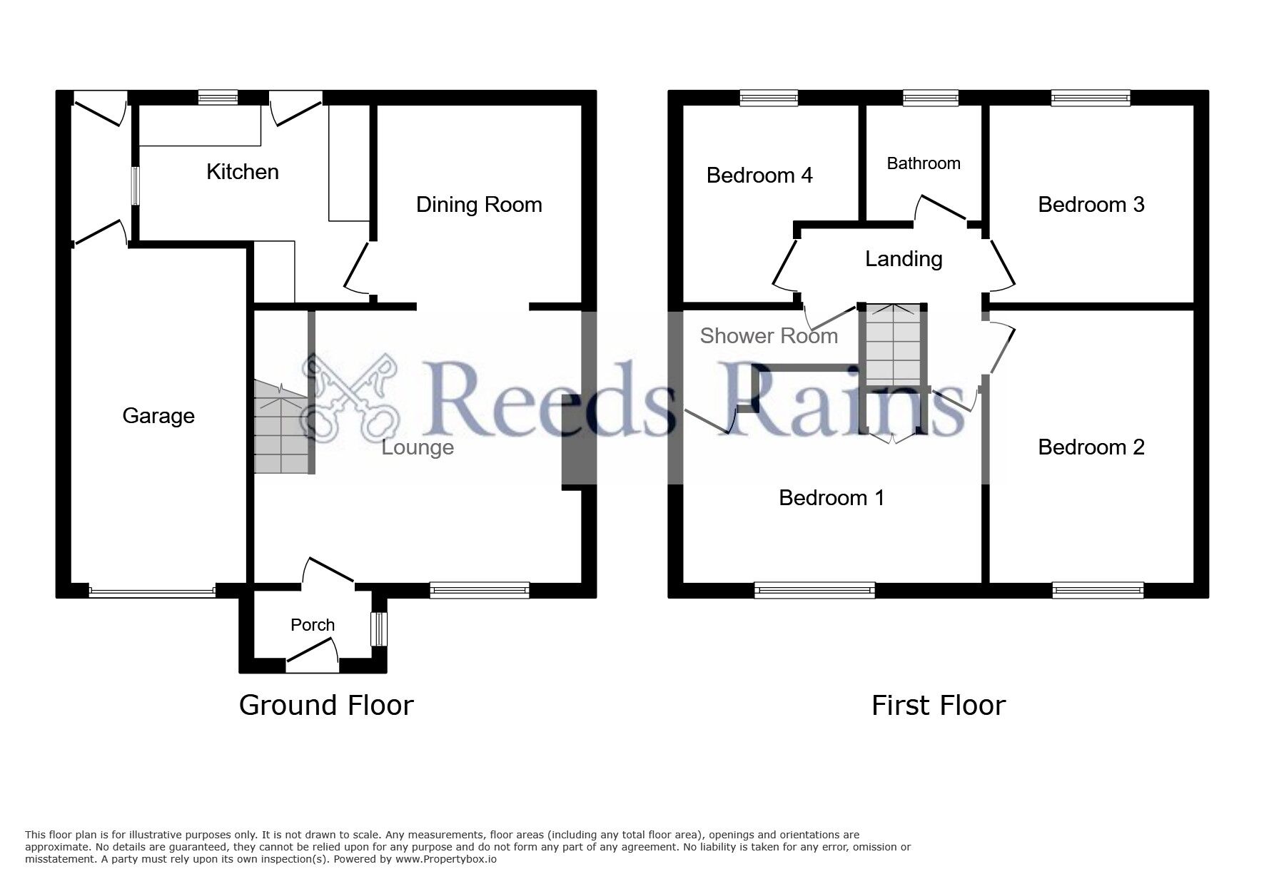 Floorplan of 4 bedroom Semi Detached House for sale, Leeds Avenue, North Anston, South Yorkshire, S25