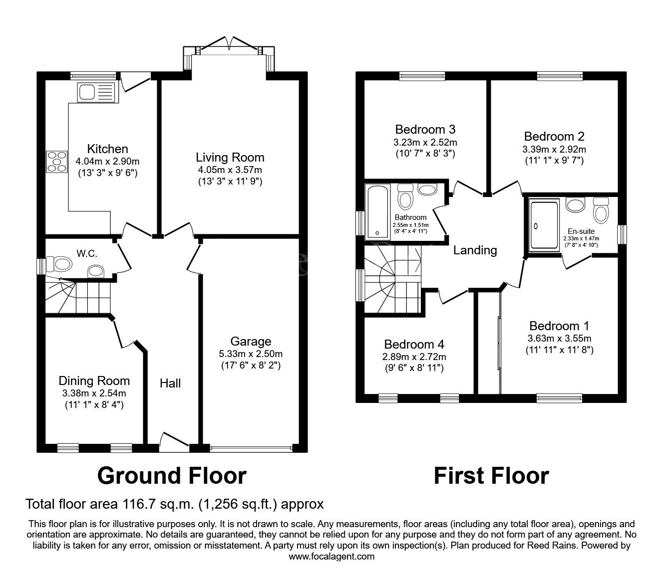 Floorplan of 4 bedroom Detached House for sale, Meadowpark Croft, Dinnington, South Yorkshire, S25