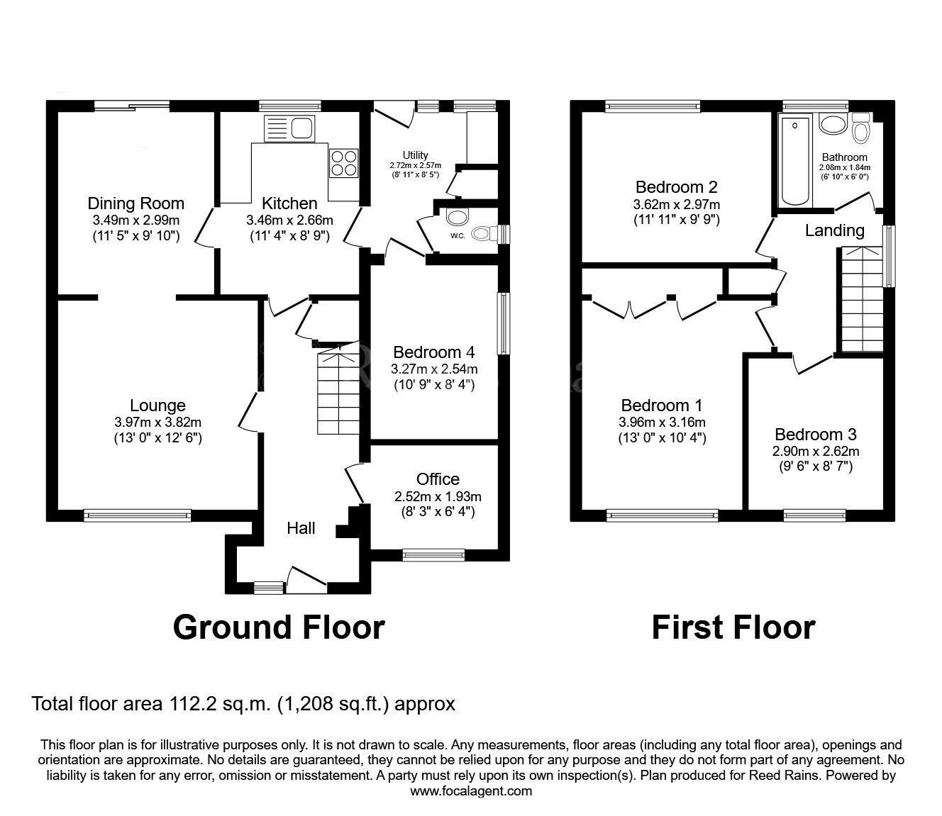 Floorplan of 4 bedroom Detached House for sale, Stambers Close, Woodsetts, South Yorkshire, S81