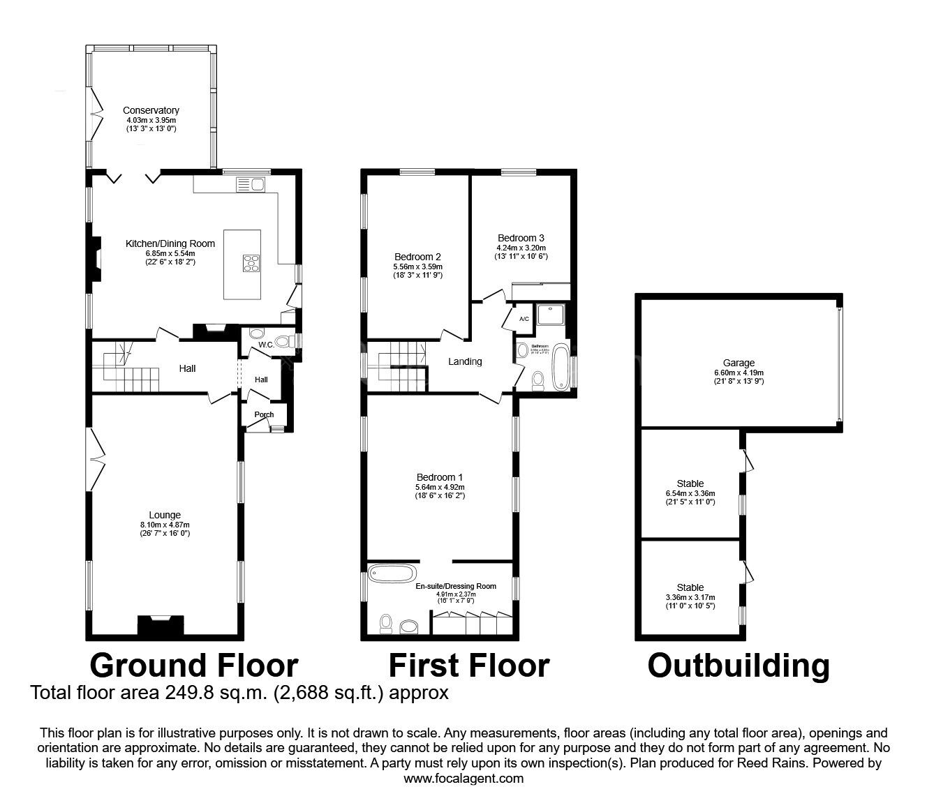Floorplan of 3 bedroom Semi Detached Property for sale, Dinnington Road, Woodsetts, South Yorkshire, S81