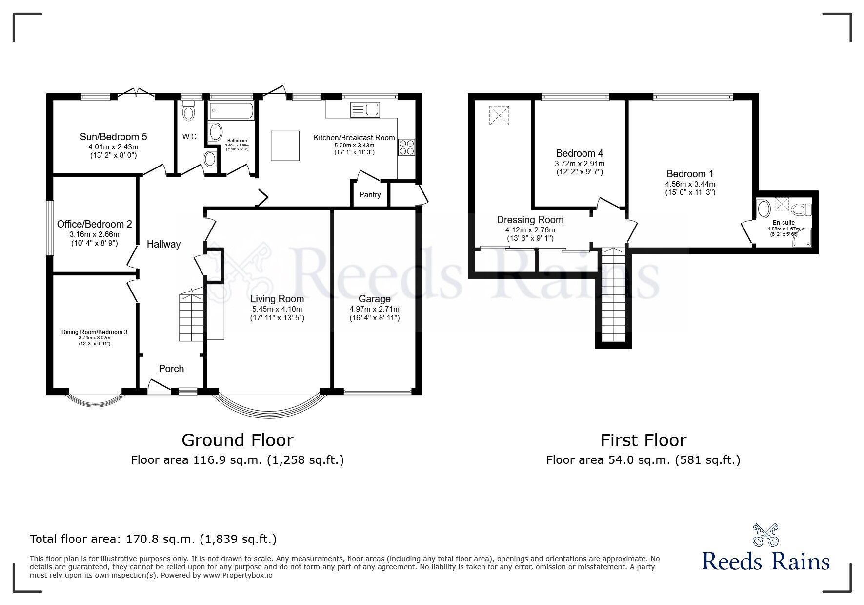 Floorplan of 5 bedroom Detached House for sale, The Pastures, Todwick, South Yorkshire, S26