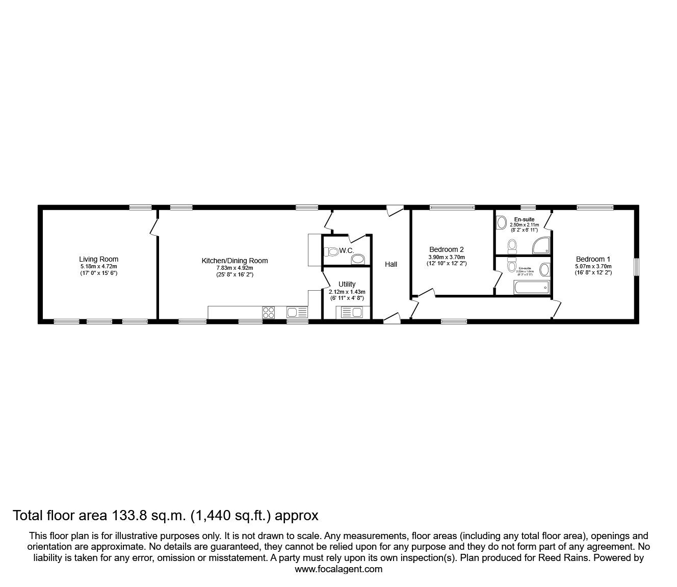 Floorplan of 3 bedroom Semi Detached Property for sale, Burrs Lane, Gildingwells, South Yorkshire, S81