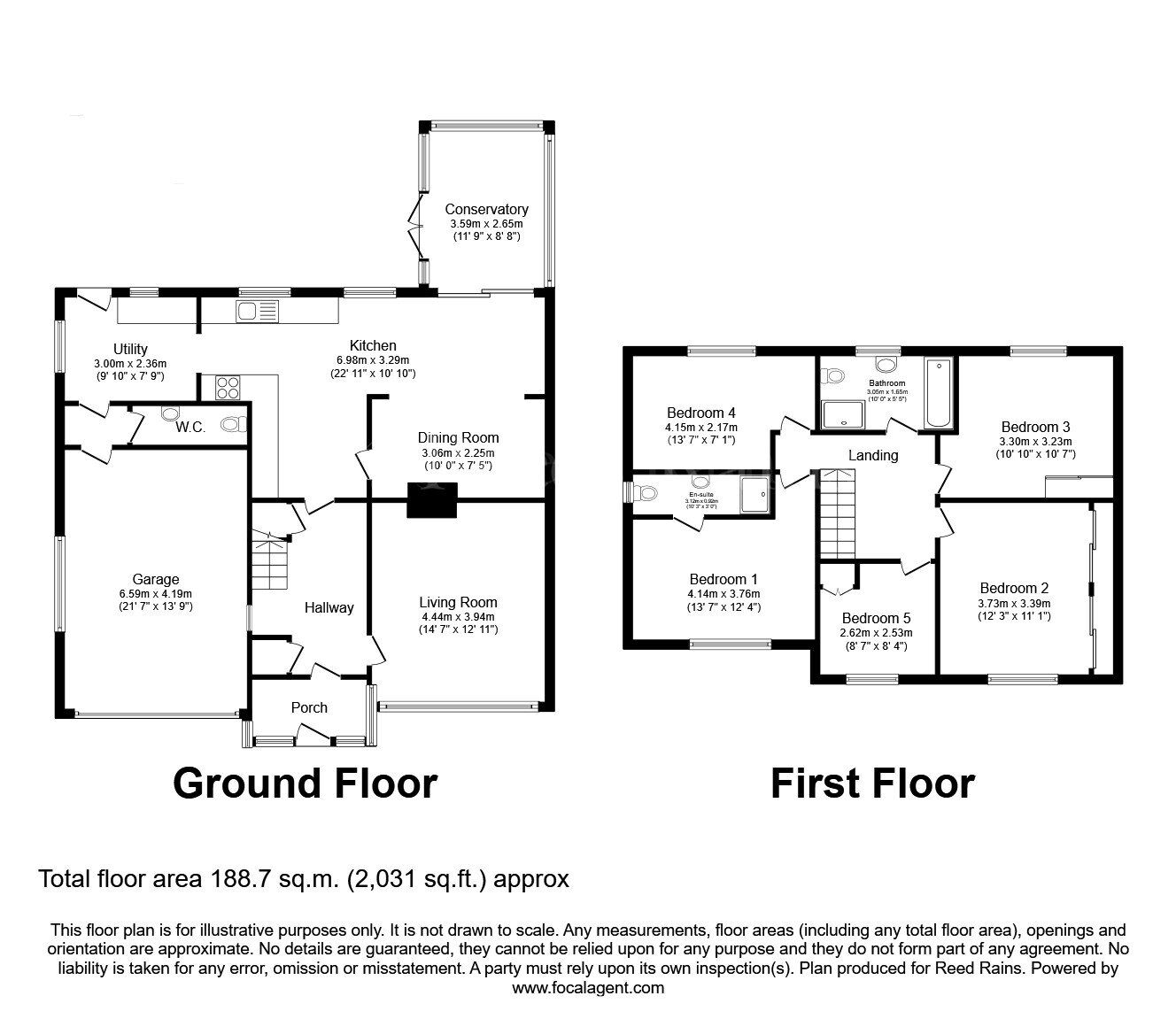 Floorplan of 5 bedroom Semi Detached House for sale, School Road, Laughton, South Yorkshire, S25