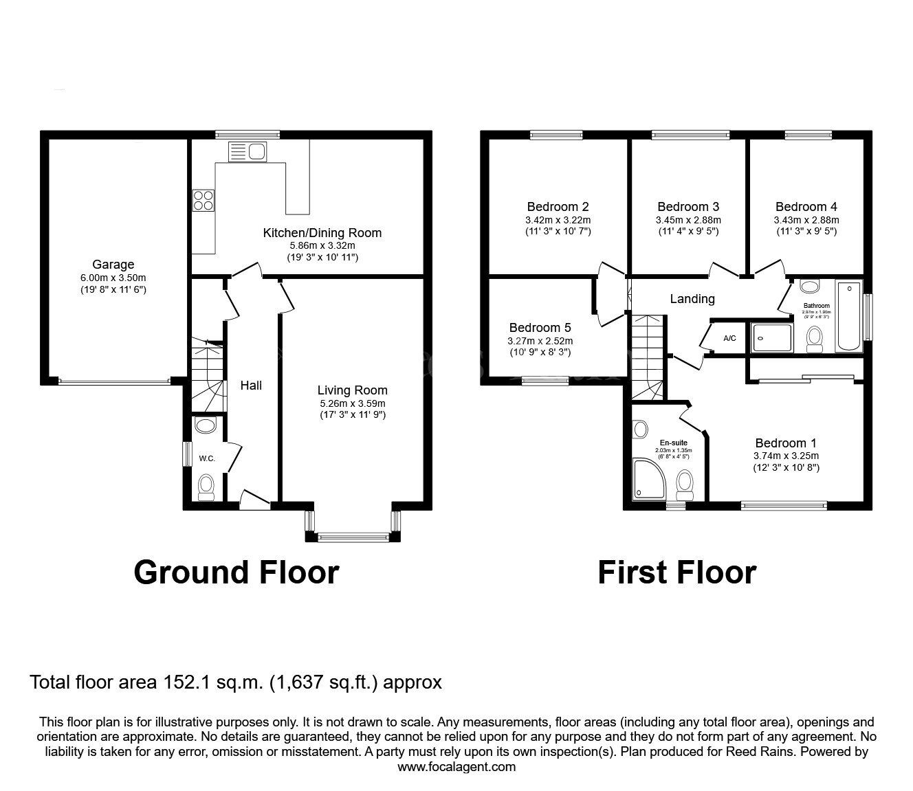 Floorplan of 5 bedroom Detached House for sale, Fairfields Way, Aston, South Yorkshire, S26