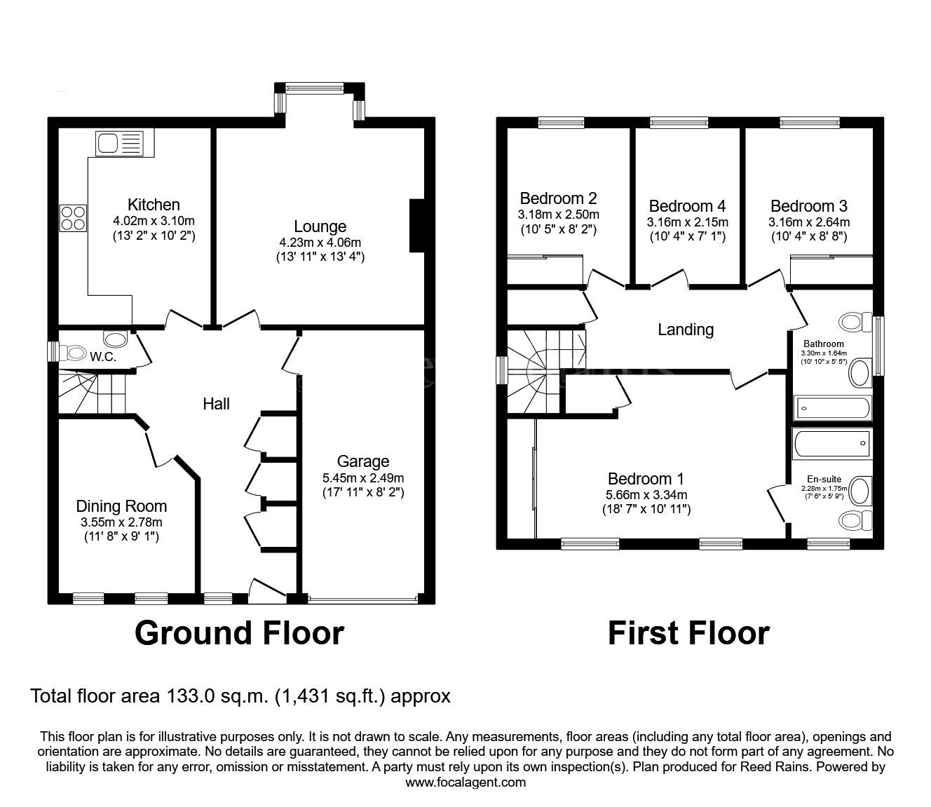 Floorplan of 4 bedroom Detached House for sale, Limelands Road, Dinnington, South Yorkshire, S25