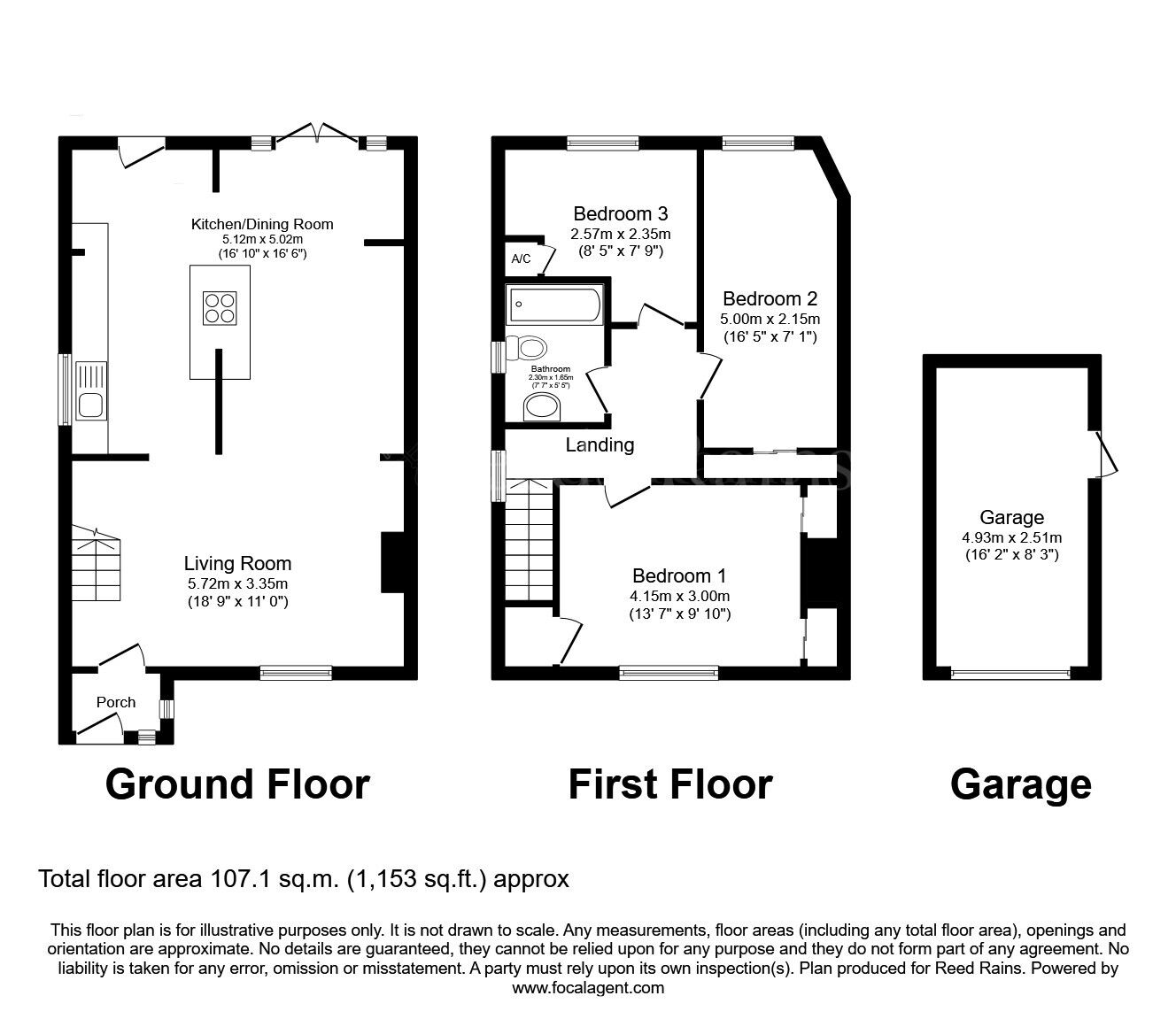 Floorplan of 3 bedroom Detached House for sale, The Pastures, Todwick, South Yorkshire, S26