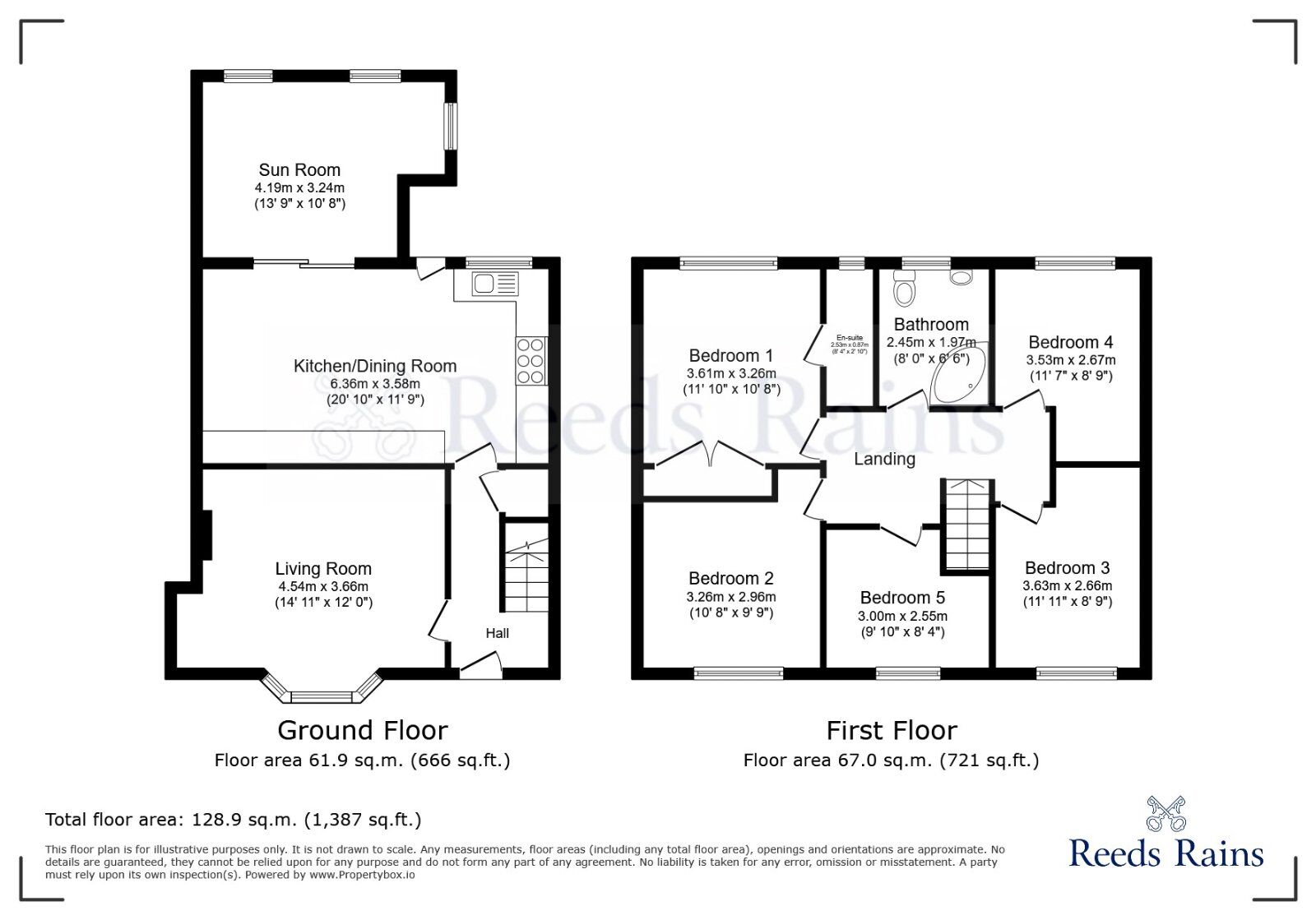 Floorplan of 5 bedroom Semi Detached House to rent, Doe Quarry Lane, Dinnington, South Yorkshire, S25