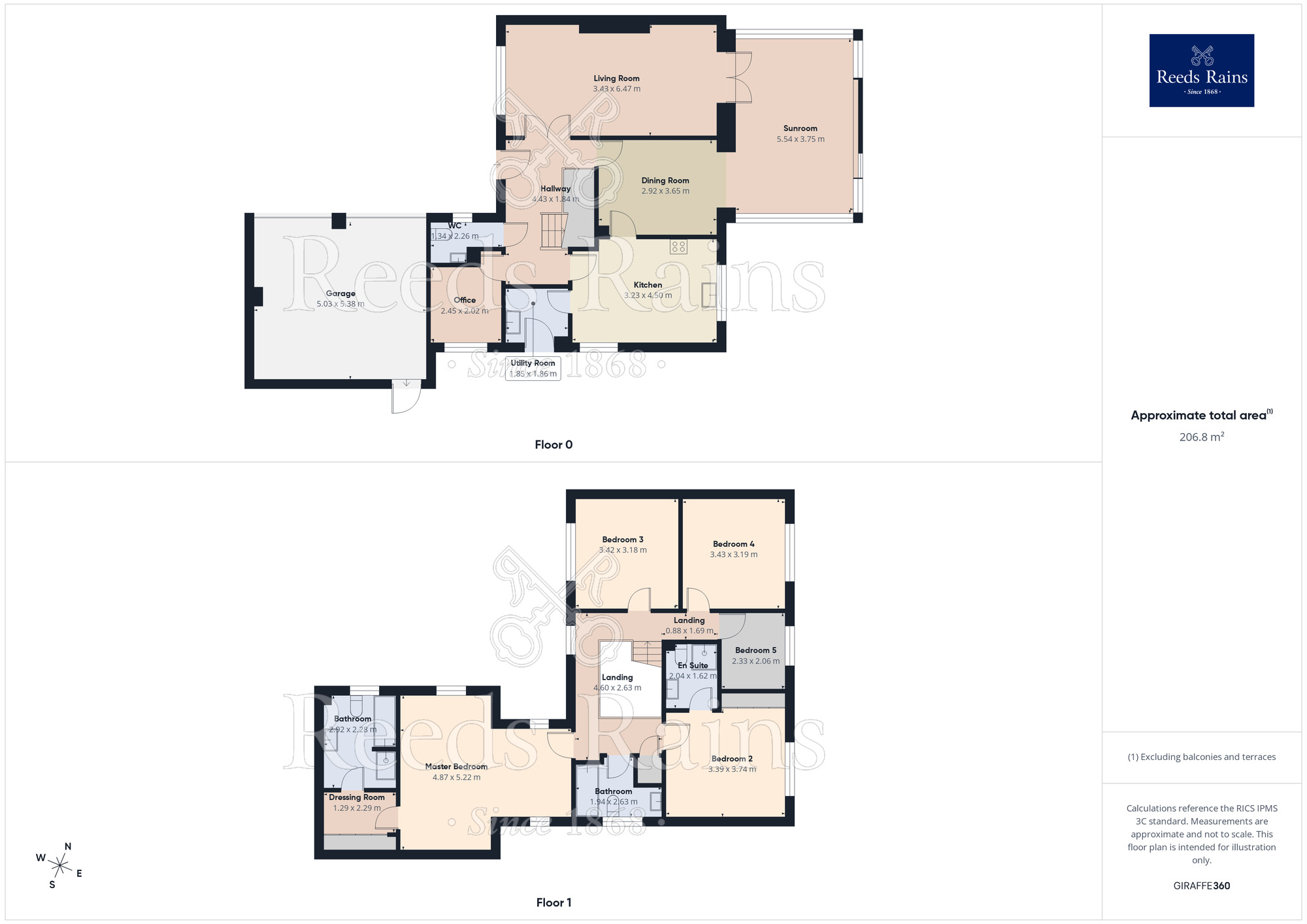 Floorplan of 5 bedroom Detached House for sale, Haldon Way, Worksop, Nottinghamshire, S81