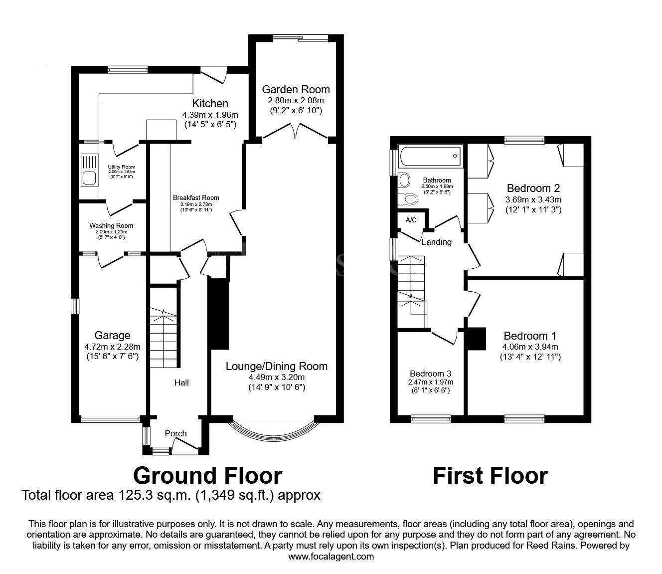 Floorplan of 3 bedroom Semi Detached House for sale, Windsor Walk, South Anston, South Yorkshire, S25