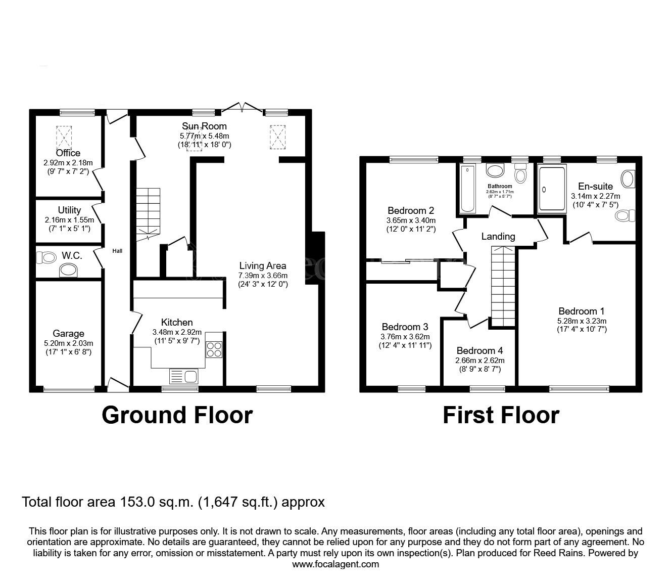 Floorplan of 4 bedroom Semi Detached House for sale, Yeomans Way, South Anston, South Yorkshire, S25