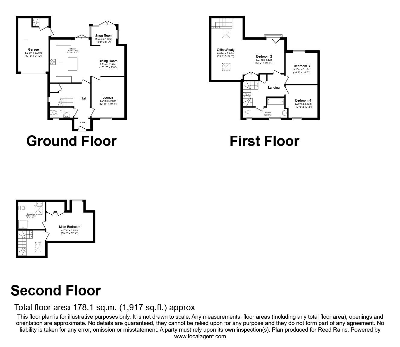 Floorplan of 4 bedroom Detached House for sale, Limestone Court, Laughton-en-le-morthen, Rotherham, S25
