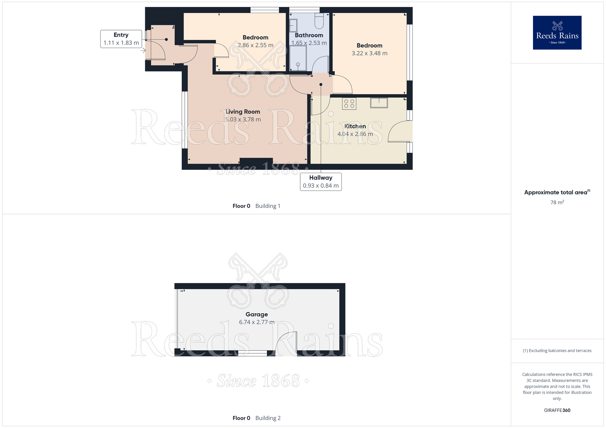 Floorplan of 2 bedroom Detached Bungalow for sale, Hawthorne Avenue, South Anston, South Yorkshire, S25