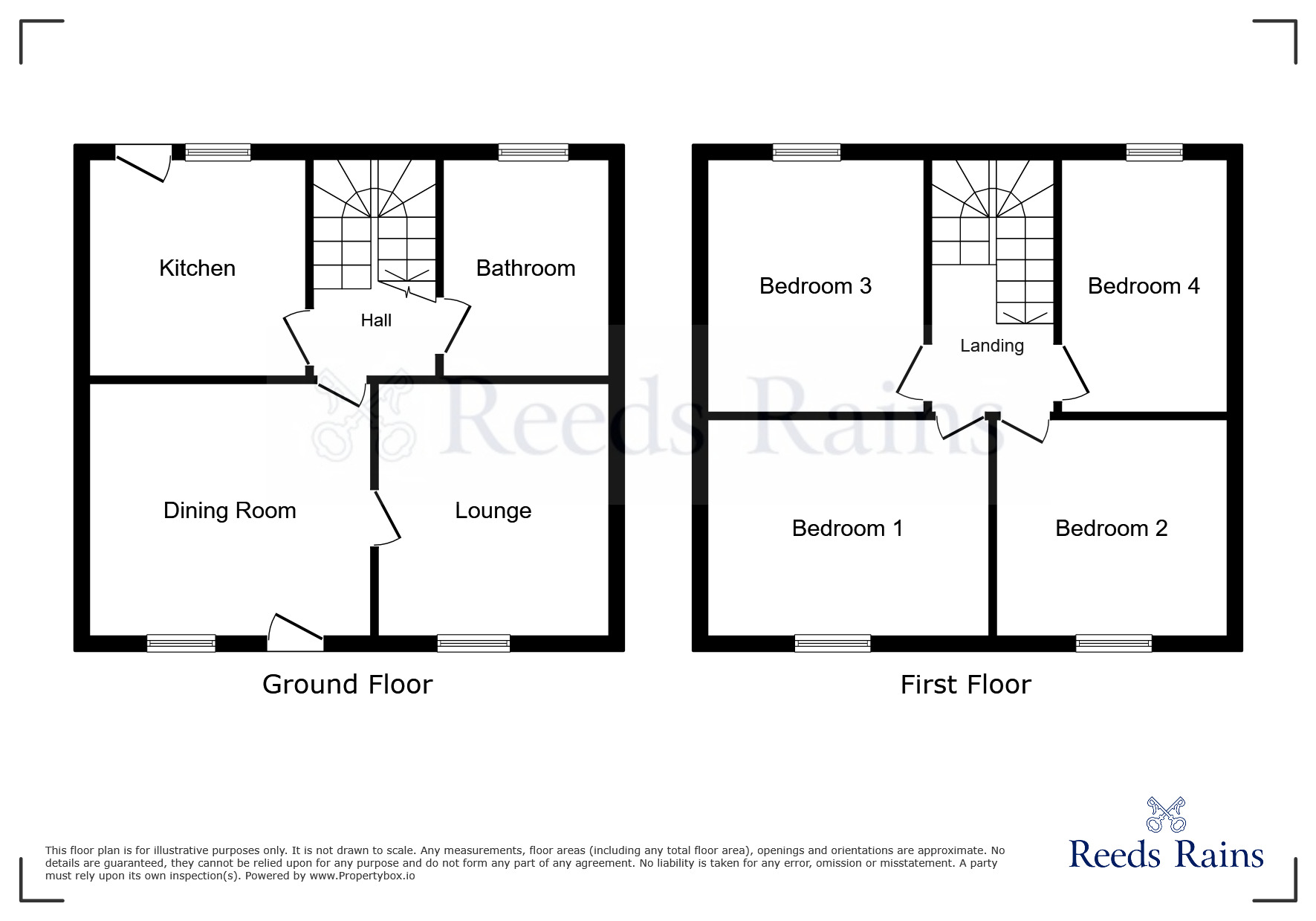 Floorplan of 4 bedroom Mid Terrace House for sale, West Street, Thurcroft, South Yorkshire, S66