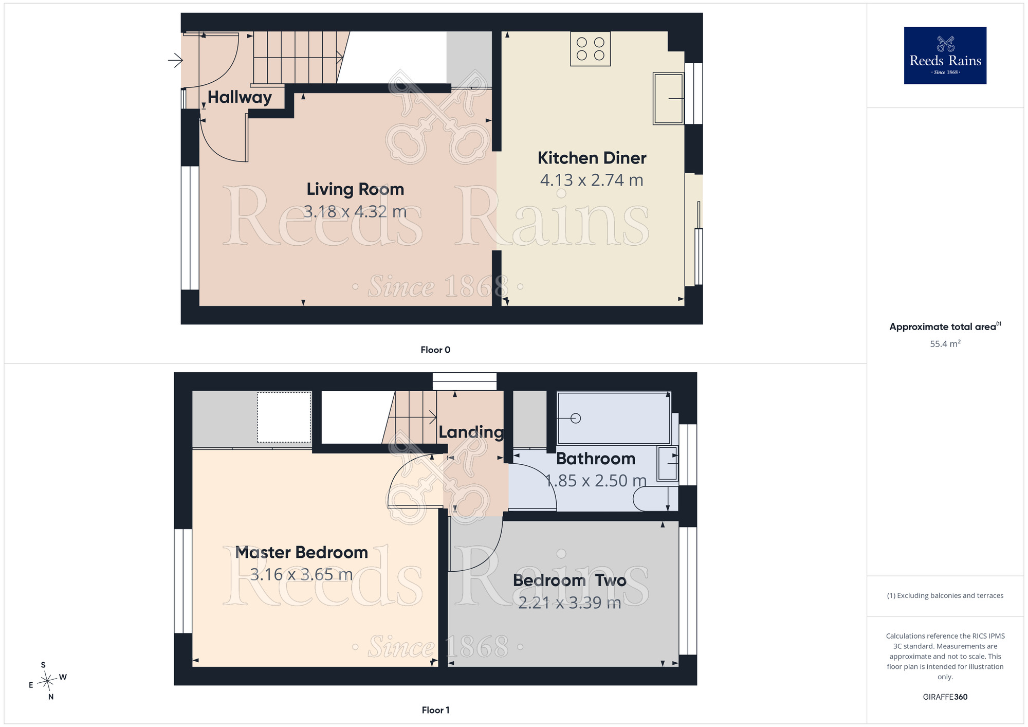 Floorplan of 2 bedroom Semi Detached House for sale, Scafell Place, North Anston, South Yorkshire, S25