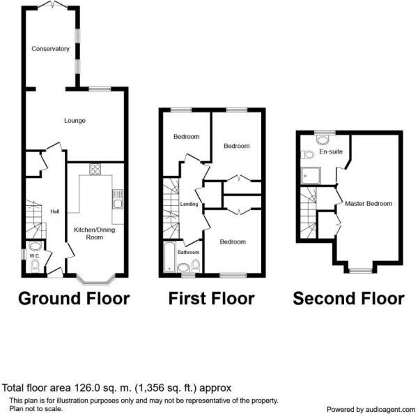 Floorplan of 4 bedroom Semi Detached House for sale, Mountfield Way, Dinnington, South Yorkshire, S25