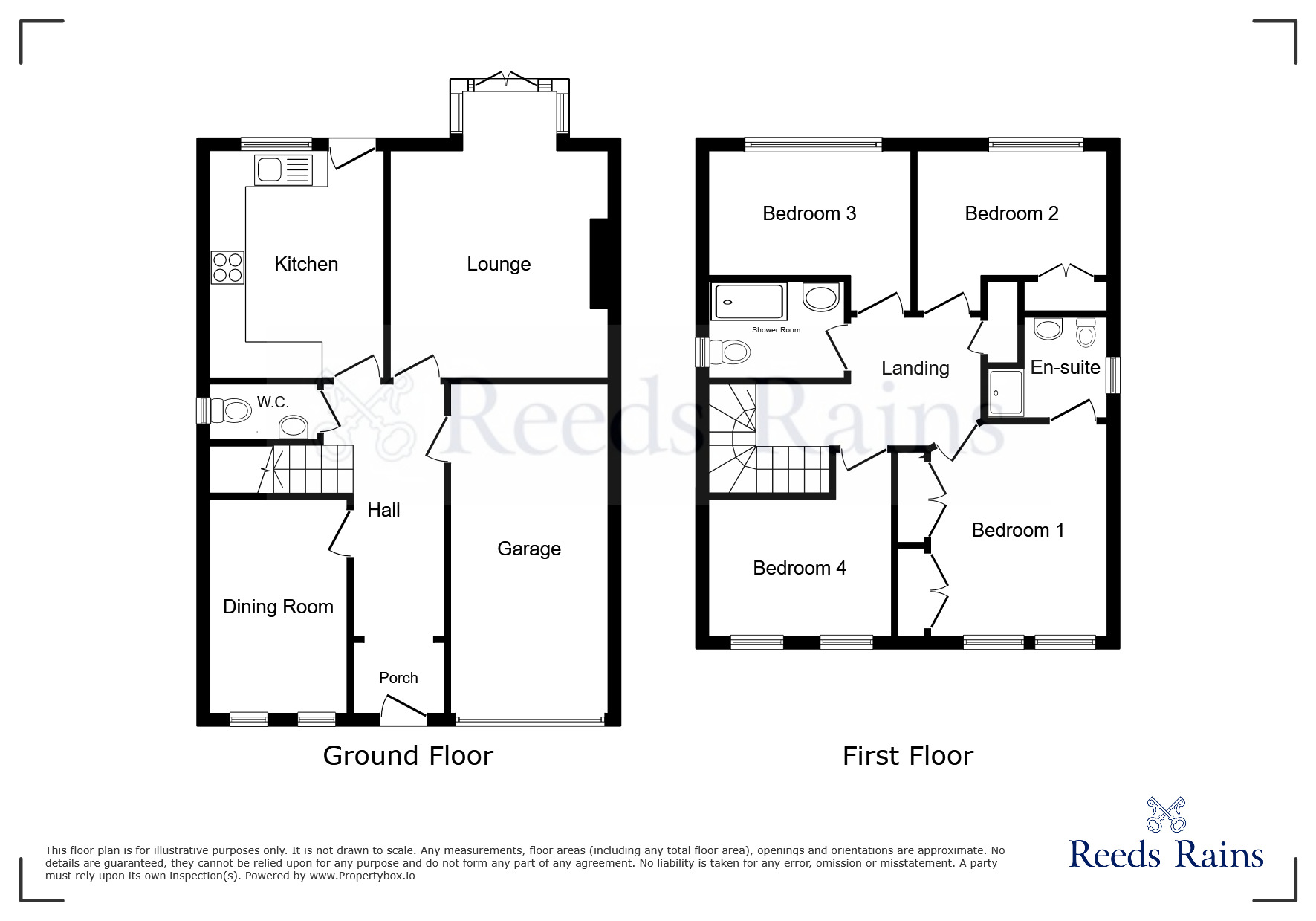 Floorplan of 4 bedroom Detached House for sale, Roddis Close, Dinnington, South Yorkshire, S25