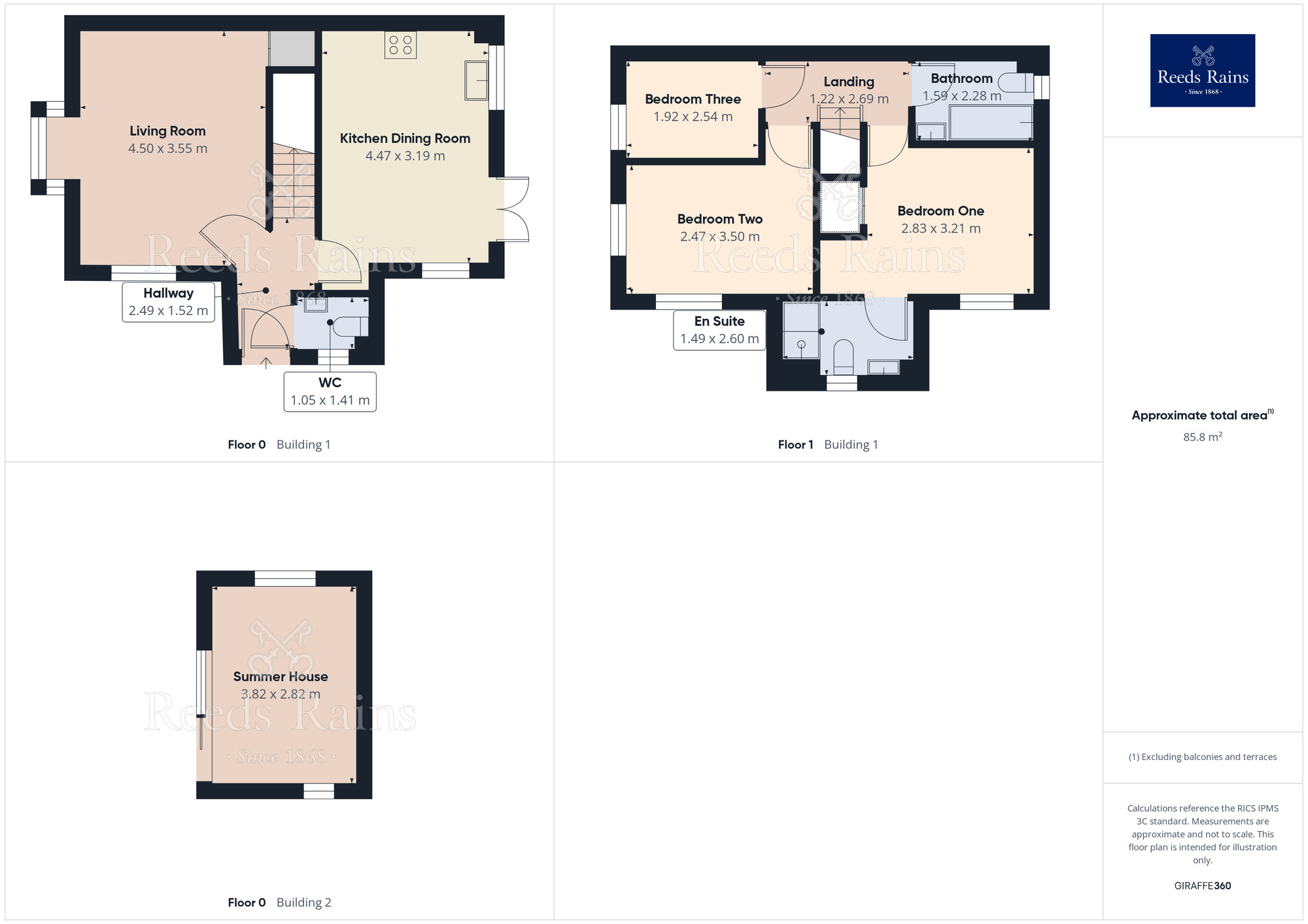 Floorplan of 3 bedroom Semi Detached House for sale, Pitman Way, Costhorpe, Nottinghamshire, S81