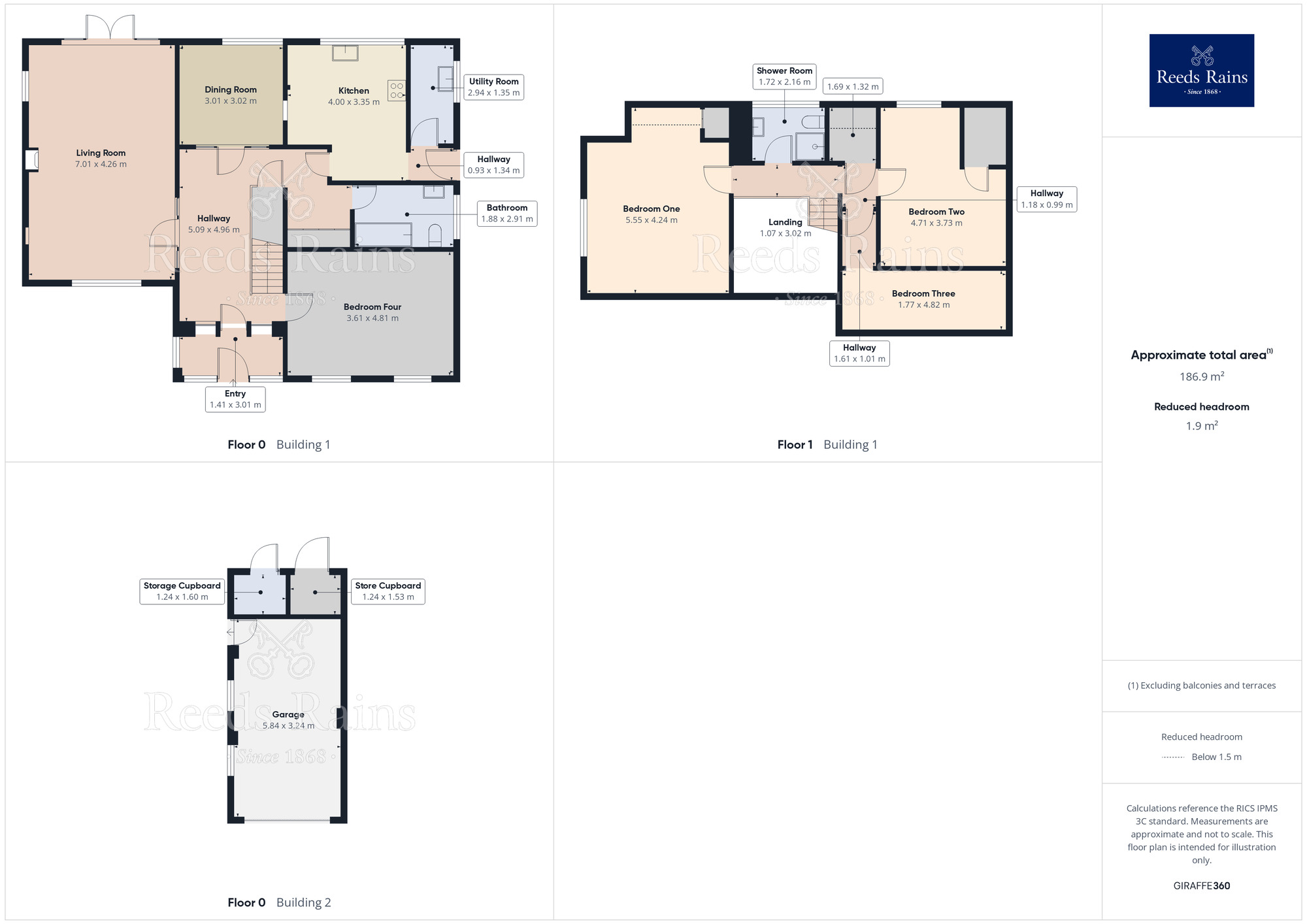 Floorplan of 4 bedroom Detached House for sale, Doncaster Road, Carlton-in-Lindrick, Nottinghamshire, S81