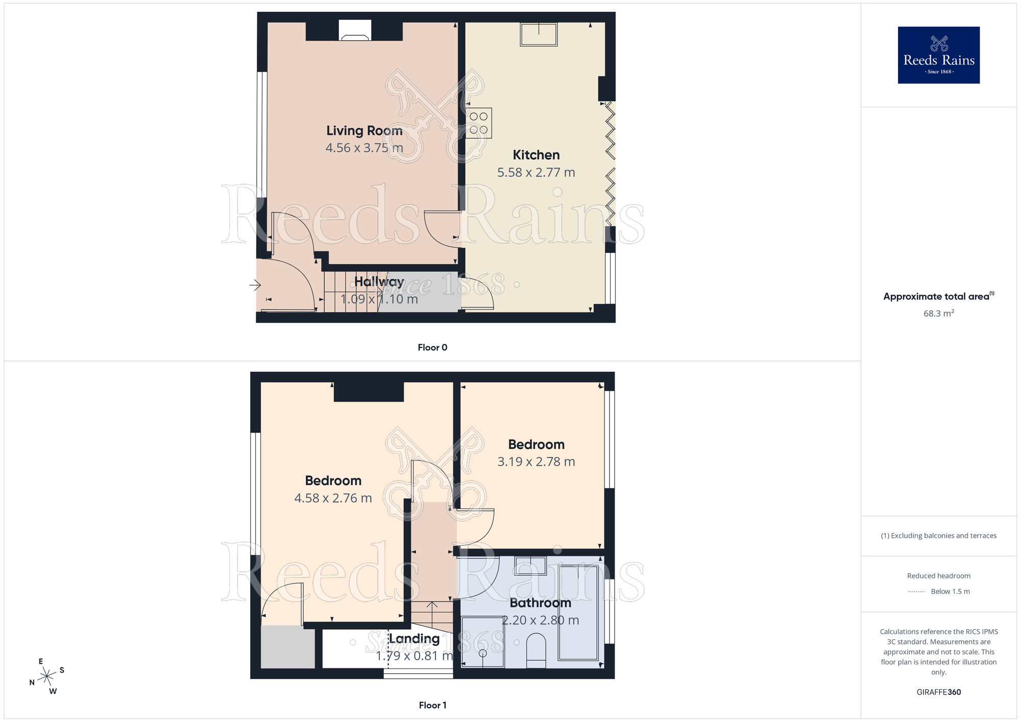 Floorplan of 2 bedroom Semi Detached House for sale, Storth Lane, Kiveton Park, South Yorkshire, S26