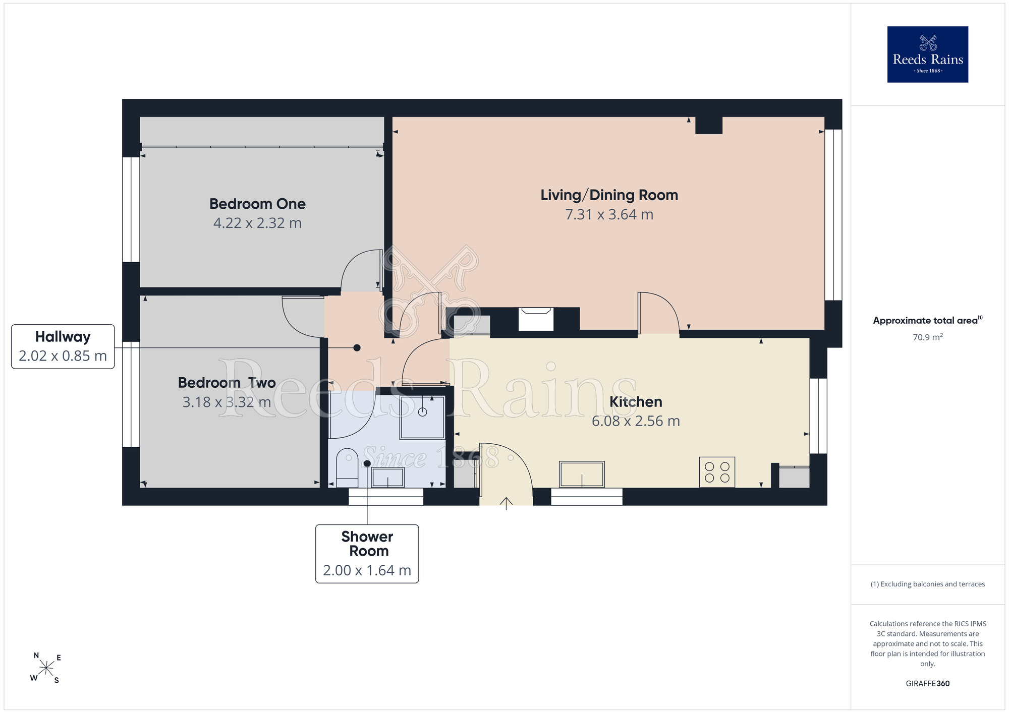 Floorplan of 2 bedroom Detached Bungalow for sale, Hoades Avenue, Woodsetts, South Yorkshire, S81