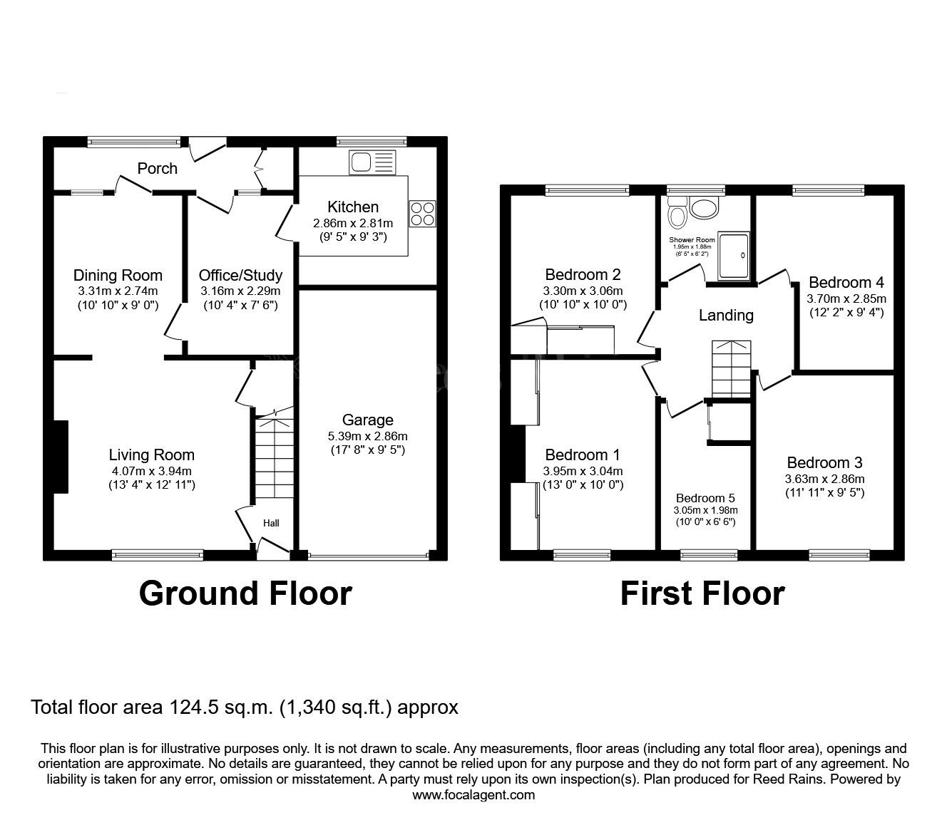 Floorplan of 5 bedroom Semi Detached House for sale, Ullswater Close, North Anston, South Yorkshire, S25