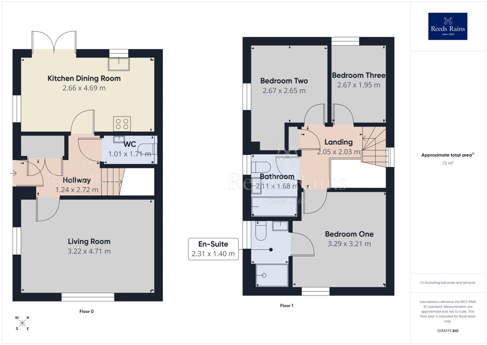 Floorplan of 3 bedroom Detached House to rent, Barnsley Street, Dinnington, South Yorkshire, S25