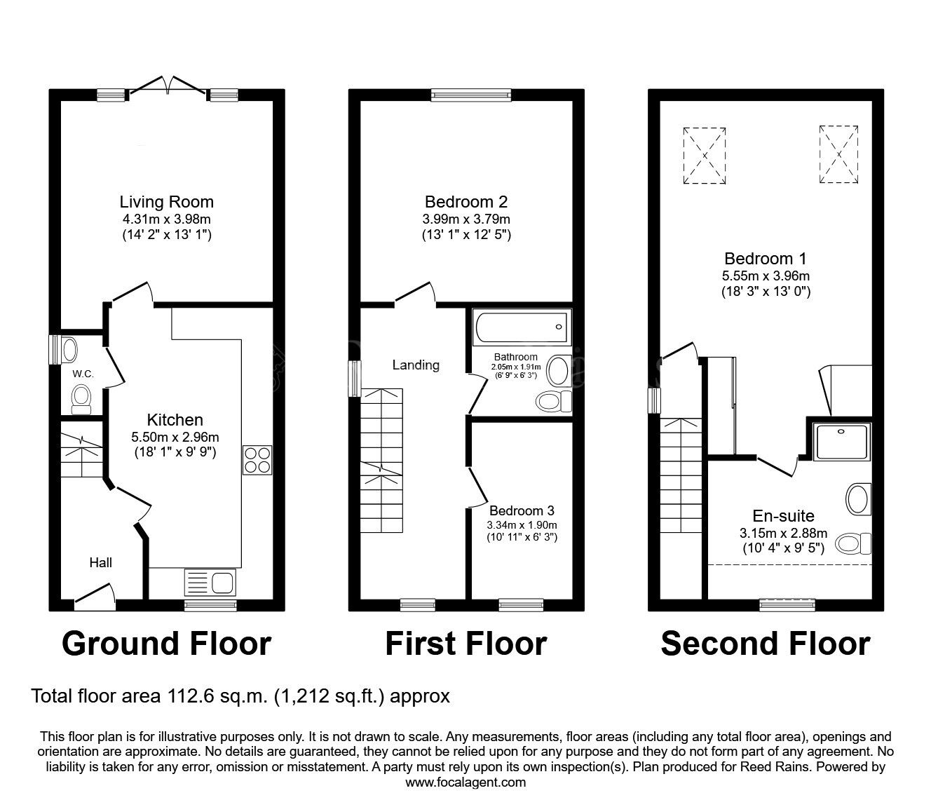 Floorplan of 3 bedroom Semi Detached House for sale, Alpina Way, Swallownest, South Yorkshire, S26