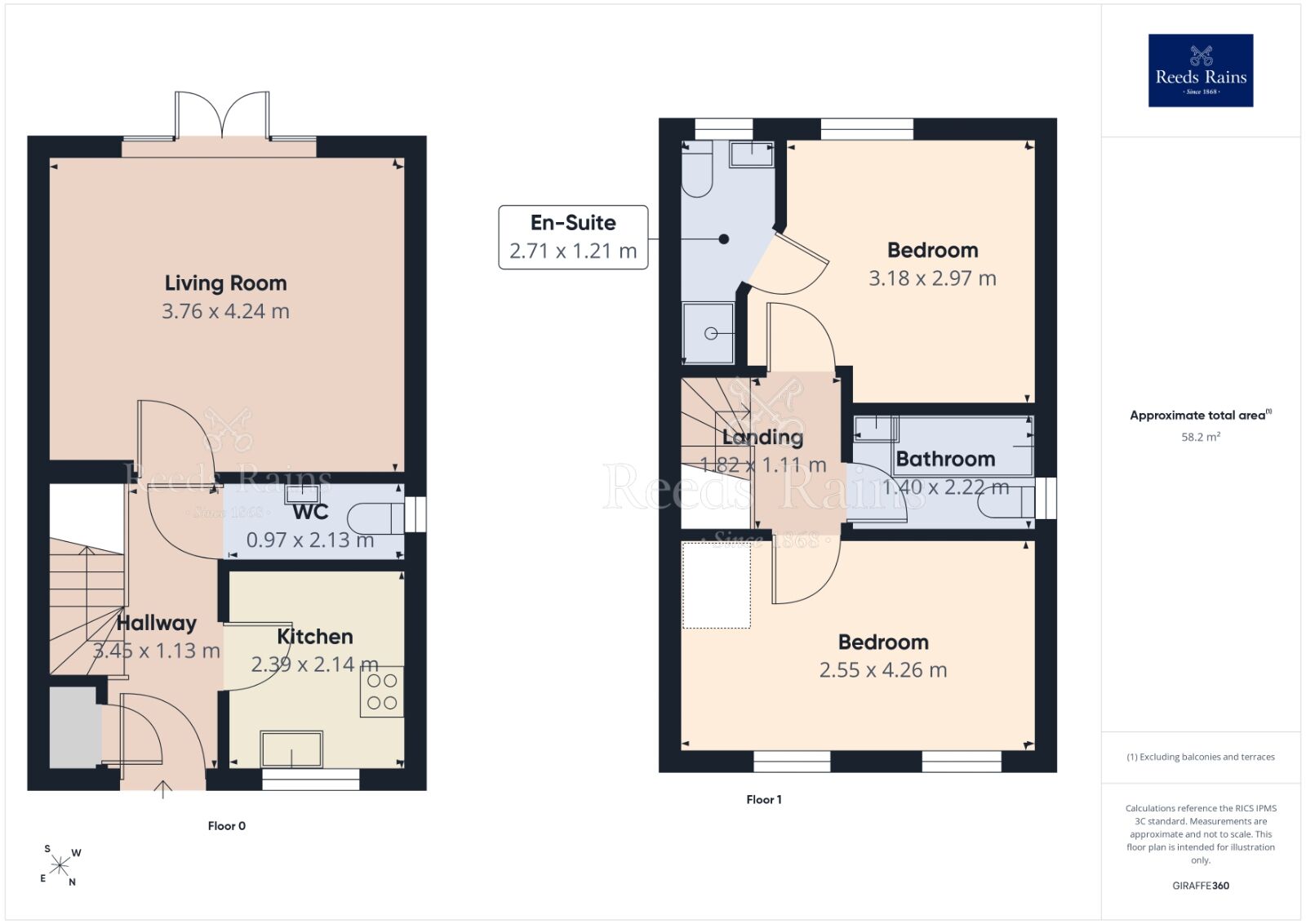 Floorplan of 2 bedroom Semi Detached House to rent, Clarence Street, Dinnington, South Yorkshire, S25