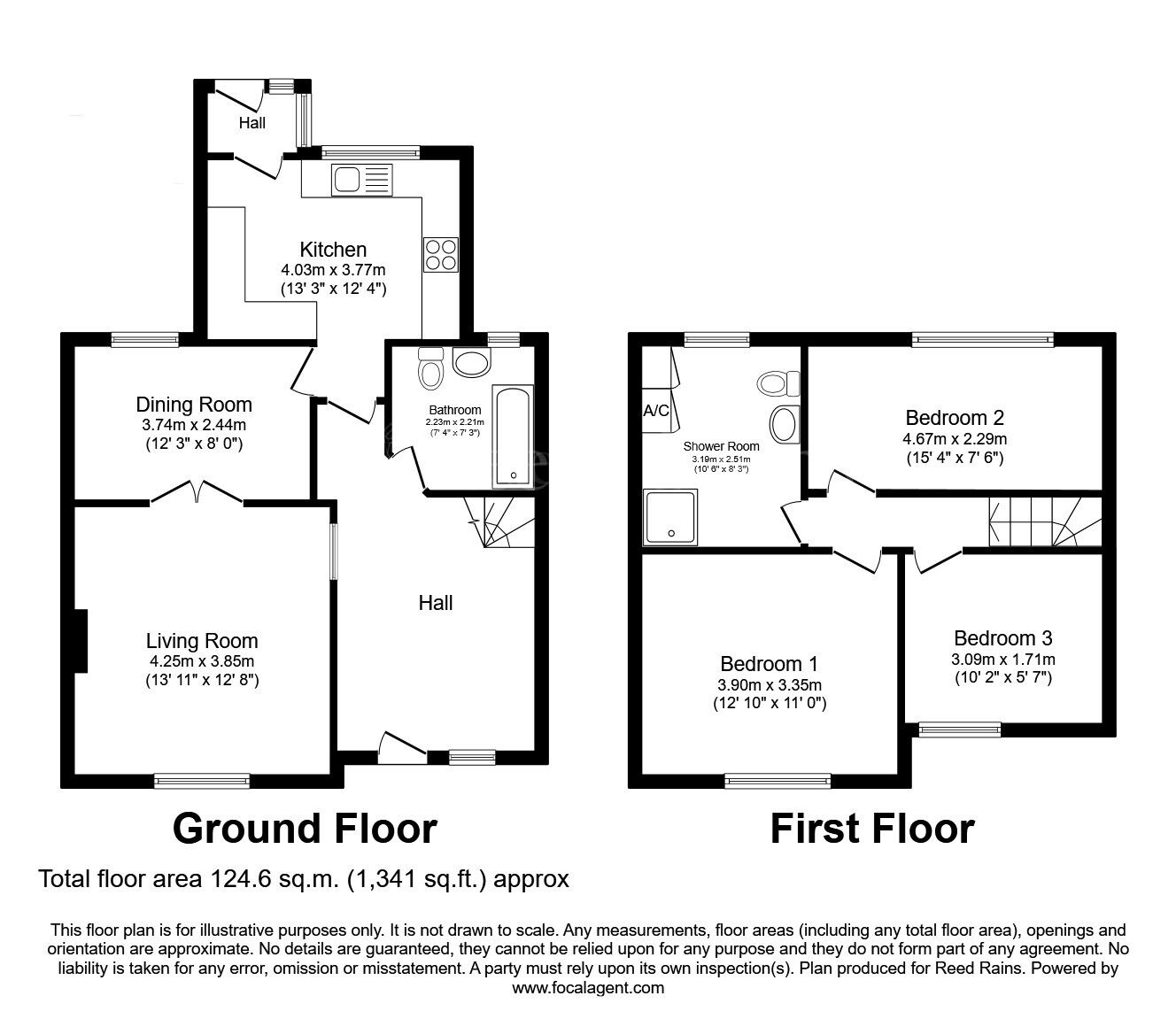 Floorplan of 3 bedroom Semi Detached House for sale, Eastern Avenue, Dinnington, South Yorkshire, S25