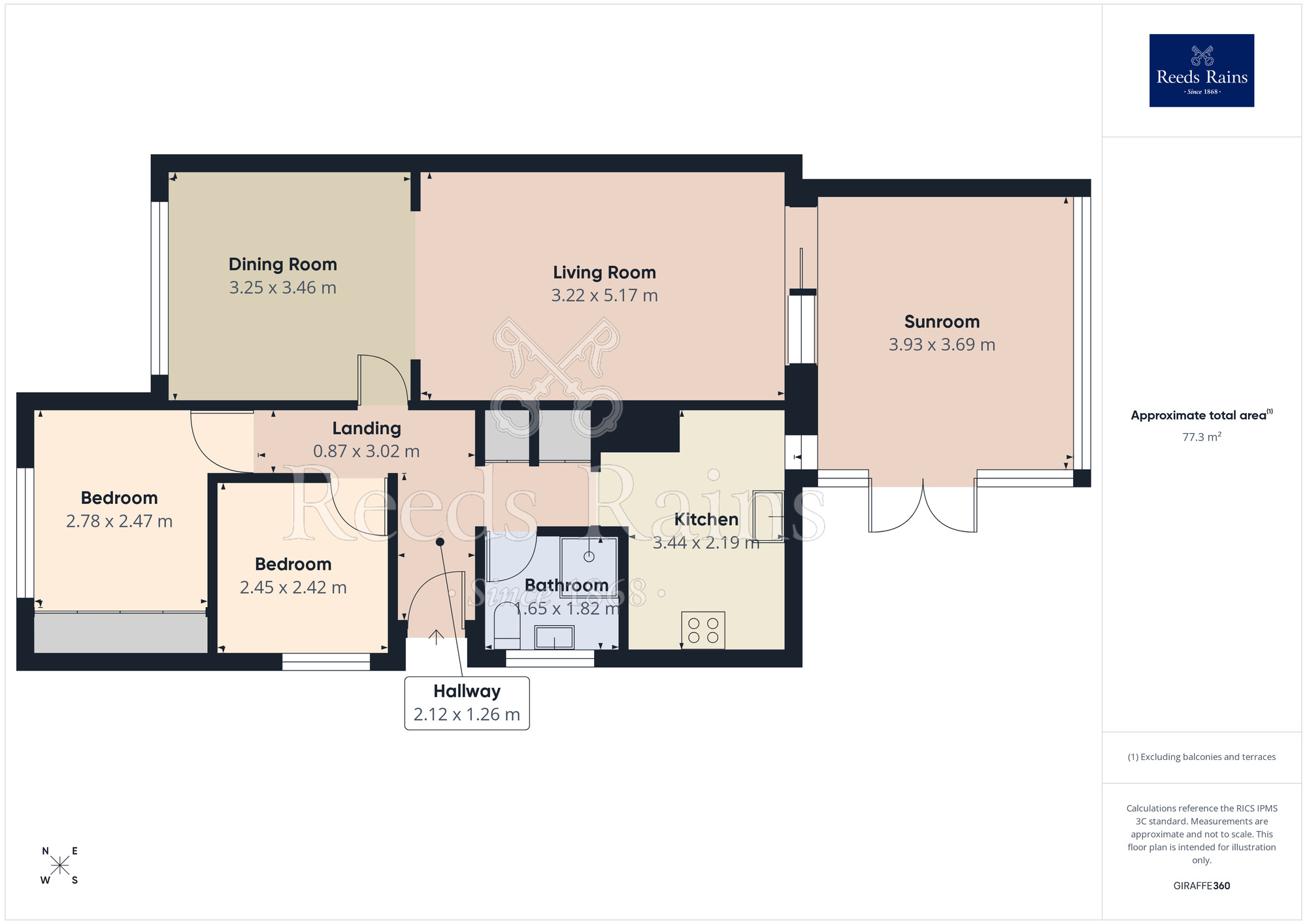 Floorplan of 2 bedroom Detached Bungalow for sale, Acer Close, South Anston, South Yorkshire, S25