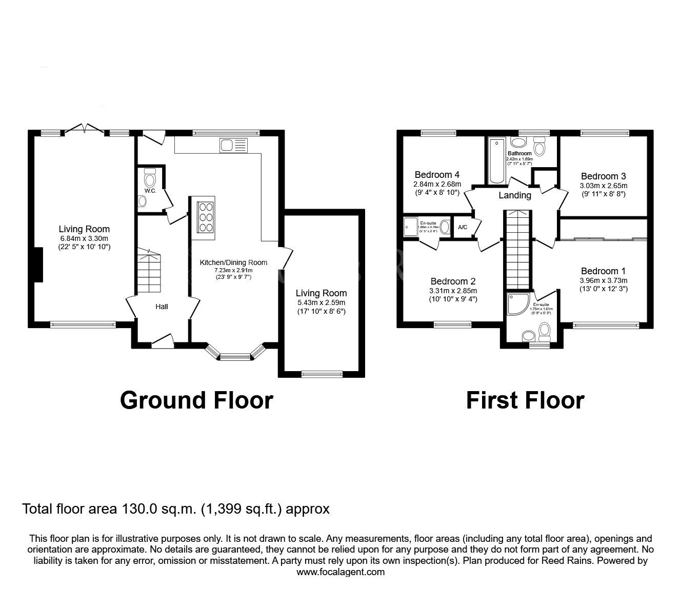 Floorplan of 4 bedroom Detached House for sale, Hanging Bank Court, North Anston, South Yorkshire, S25