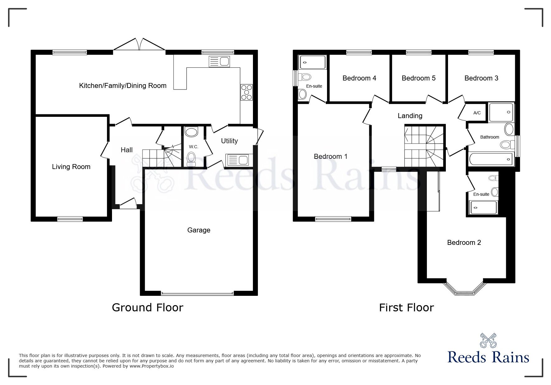 Floorplan of 5 bedroom Detached House for sale, Sovereign Way, Worksop, Nottinghamshire, S81
