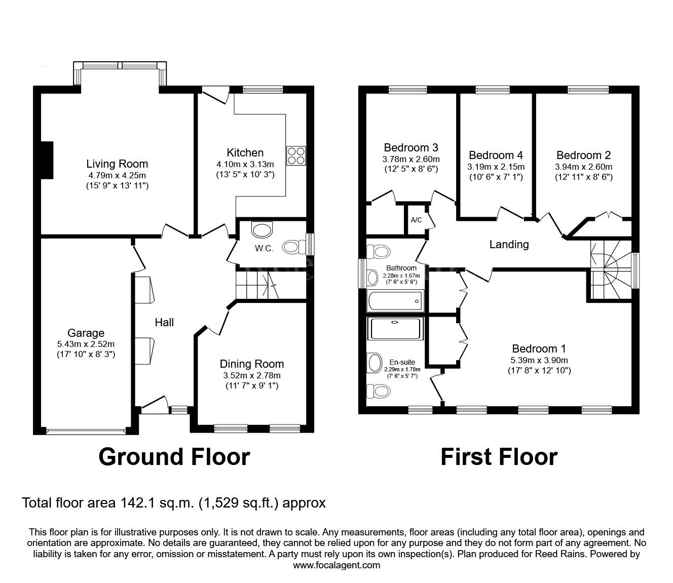 Floorplan of 4 bedroom Detached House for sale, Limelands Road, Dinnington, South Yorkshire, S25