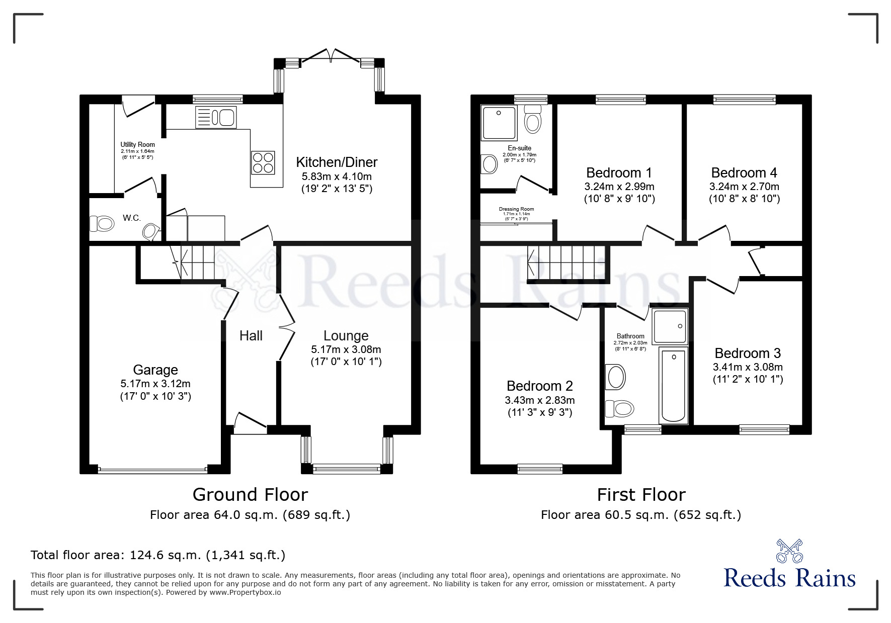 Floorplan of 4 bedroom Detached House for sale, Cottongrass Gardens, Dinnington, South Yorkshire, S25
