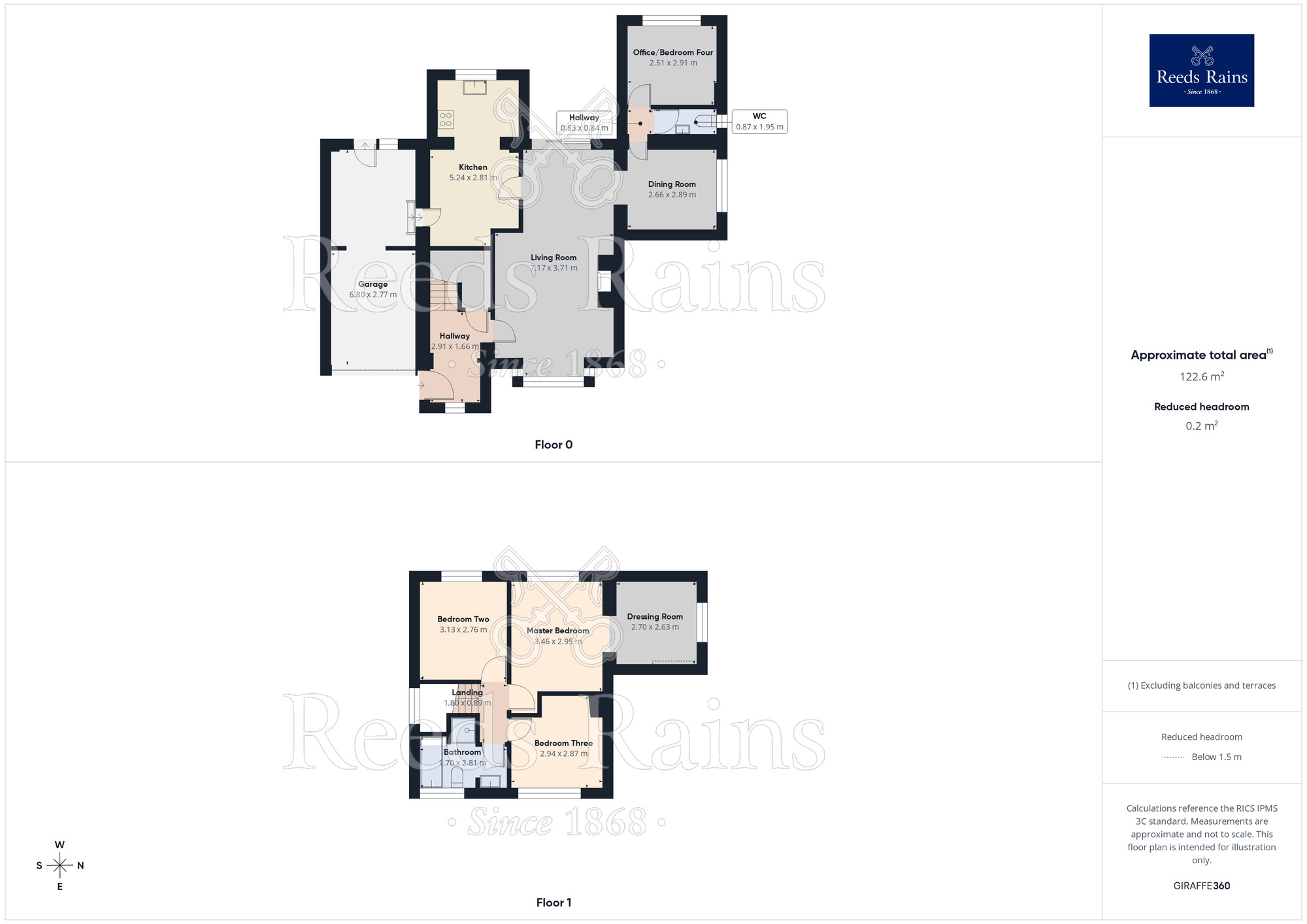 Floorplan of 3 bedroom Link Detached House for sale, Lilac Close, South Anston, South Yorkshire, S25