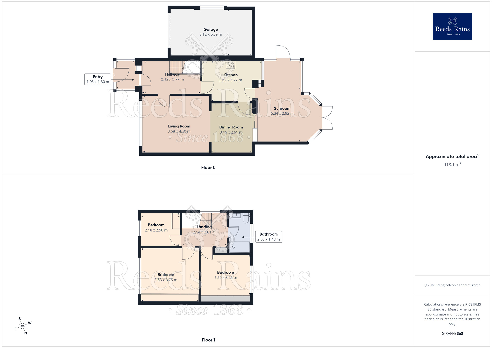 Floorplan of 3 bedroom Semi Detached House for sale, Edinburgh Drive, North Anston, South Yorkshire, S25