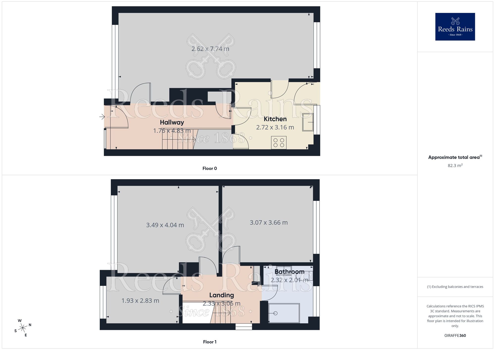 Floorplan of 3 bedroom Semi Detached House for sale, Edinburgh Drive, North Anston, South Yorkshire, S25