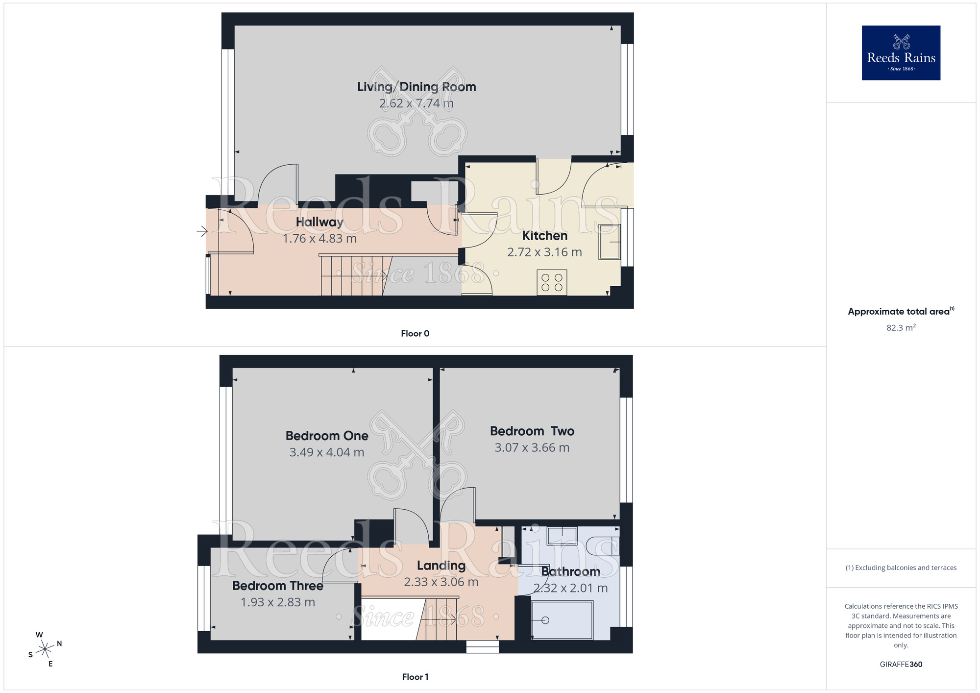 Floorplan of 3 bedroom Semi Detached House for sale, Edinburgh Drive, North Anston, South Yorkshire, S25