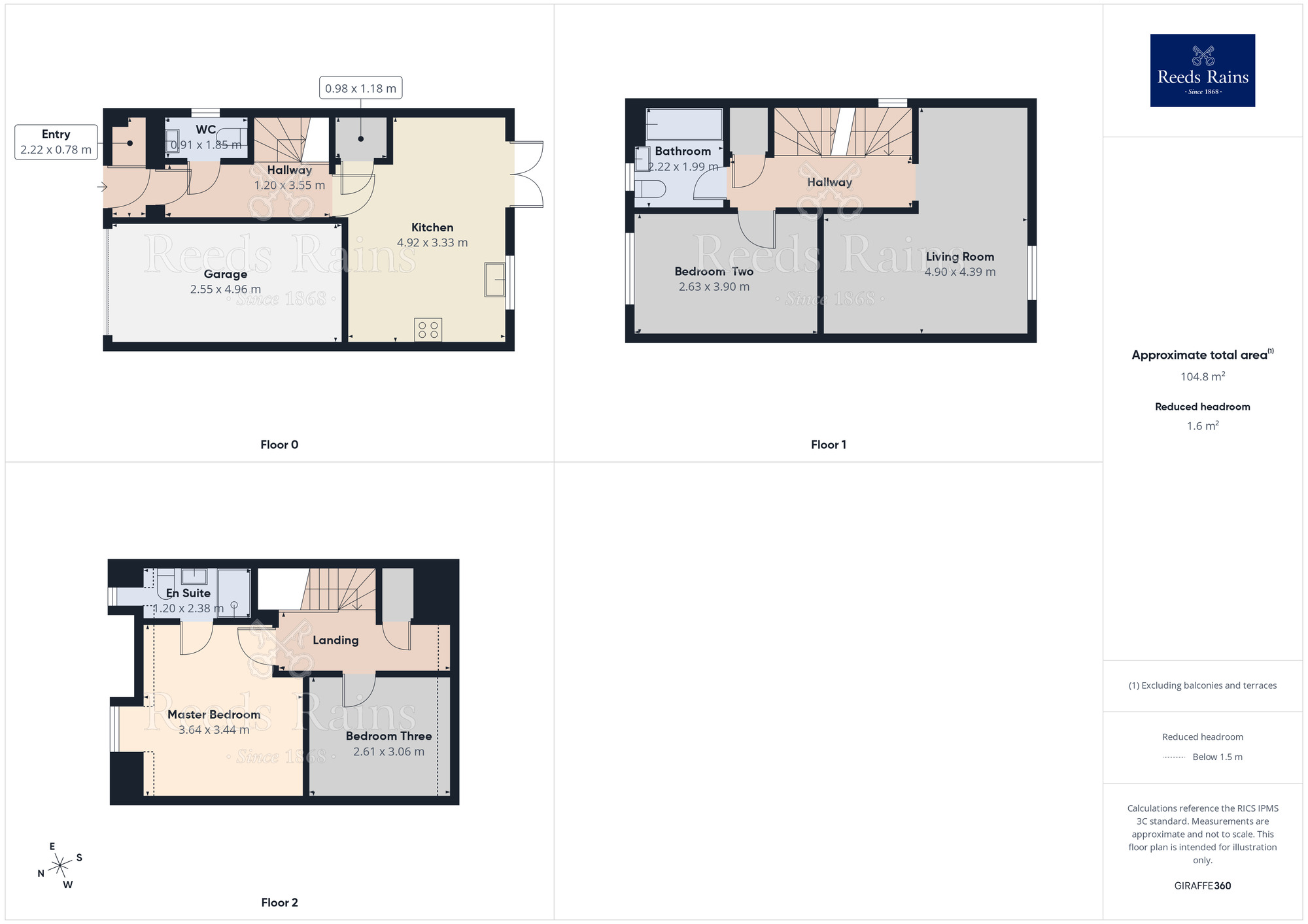 Floorplan of 3 bedroom Semi Detached House for sale, Bluebell Lane, Thurcroft, South Yorkshire, S66